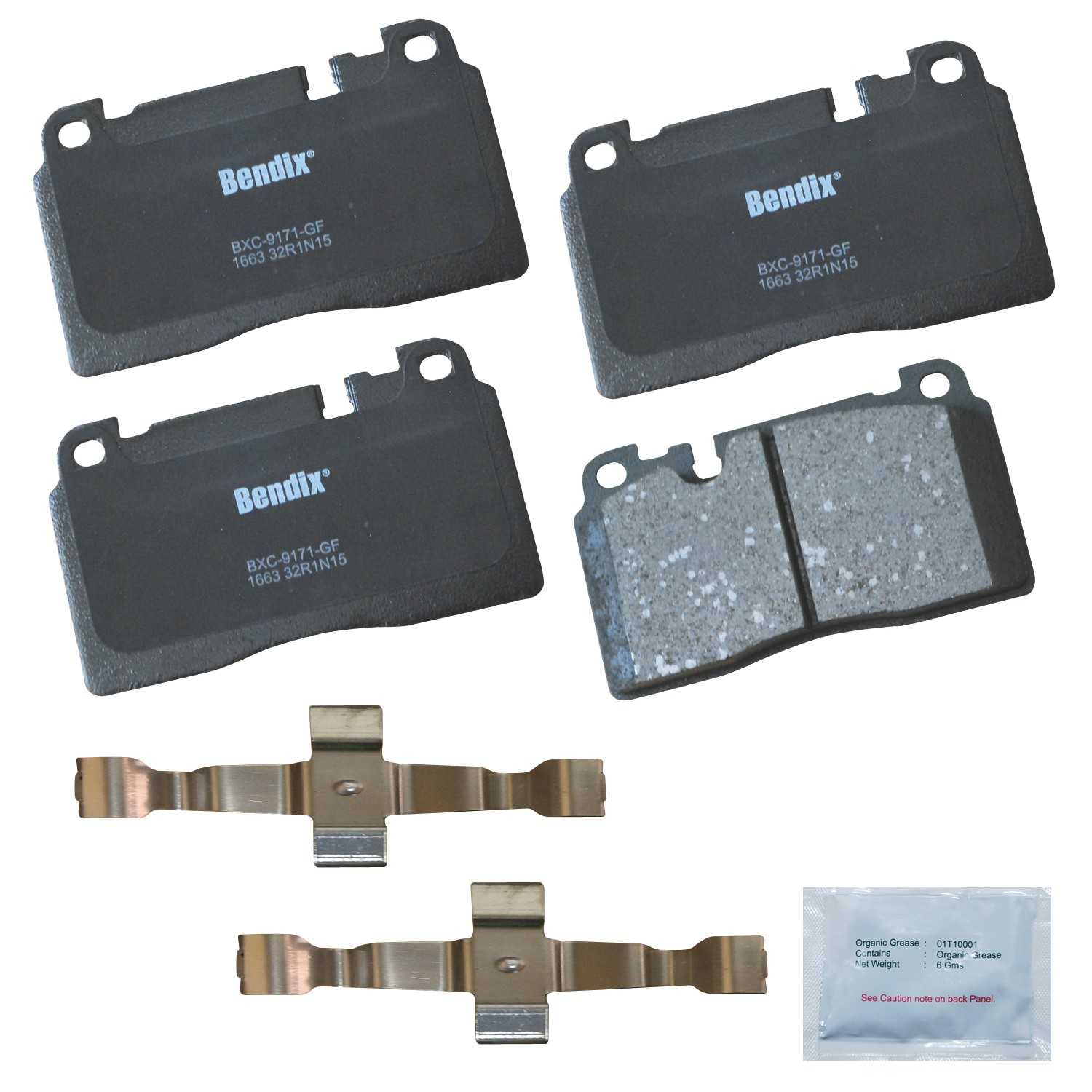 bendix premium copper free disc brake pad set  frsport cfc1663