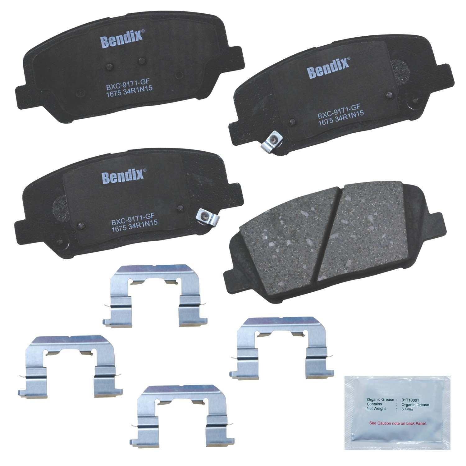 bendix premium copper free disc brake pad set  frsport cfc1675