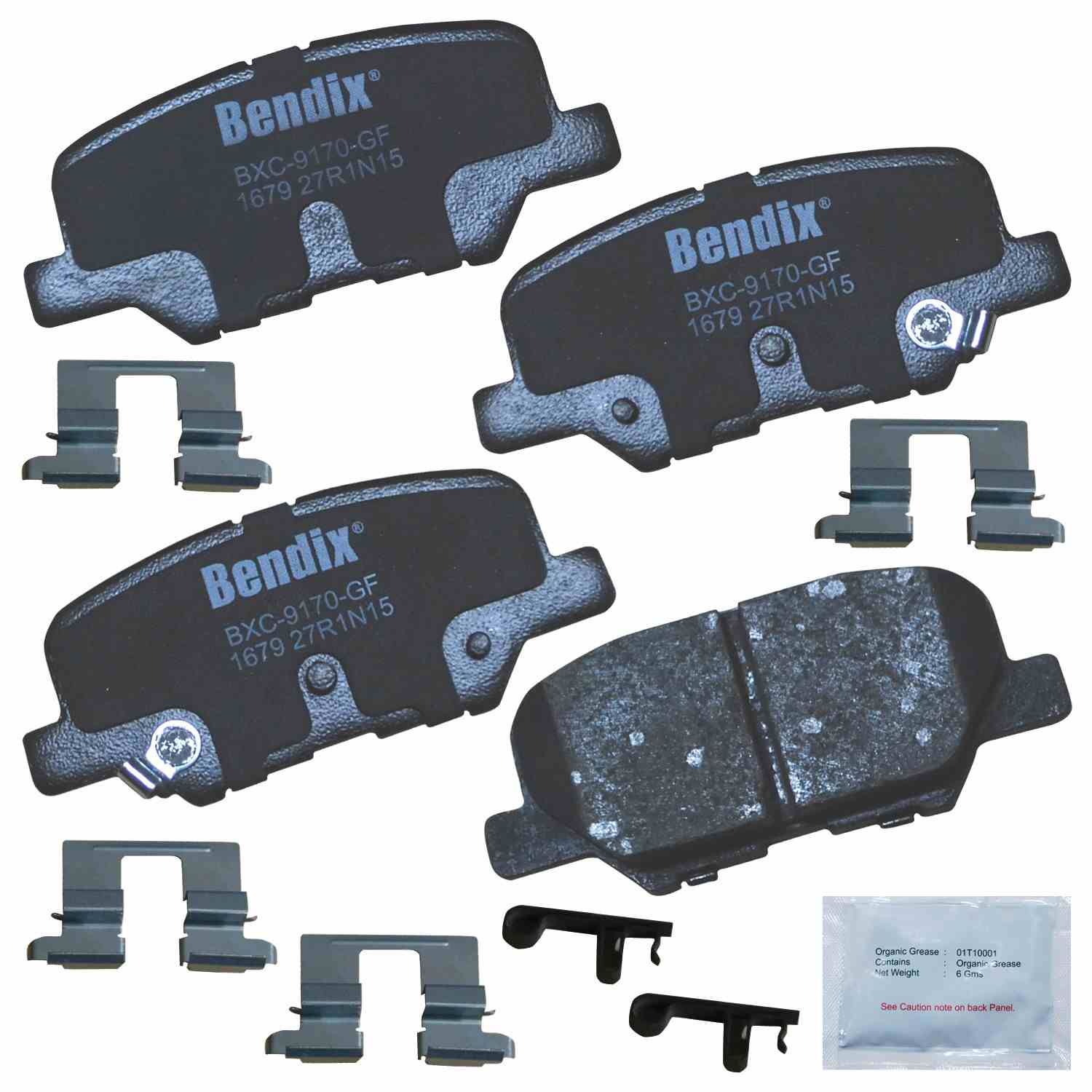 bendix premium copper free disc brake pad set  frsport cfc1679