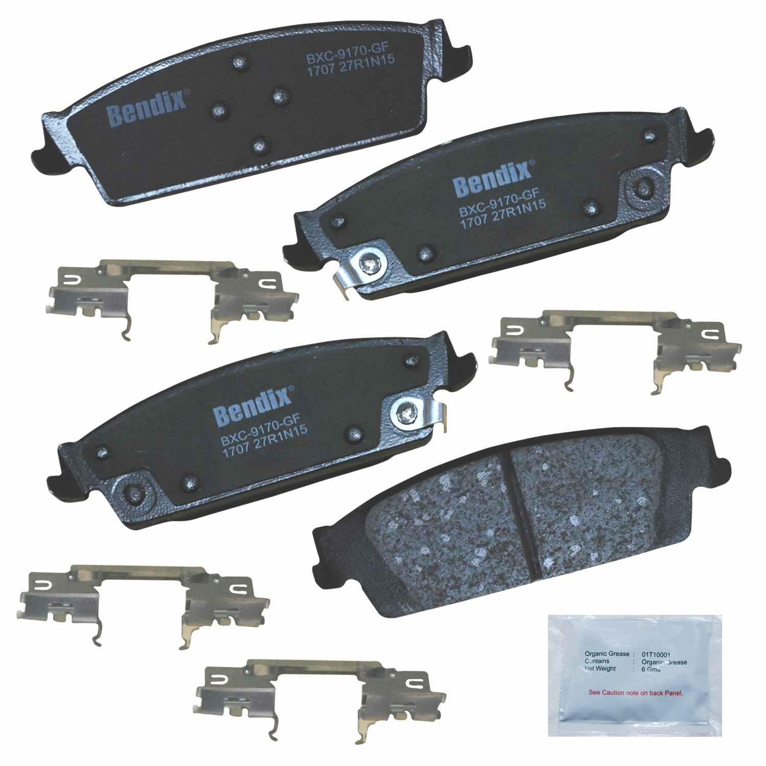 bendix premium copper free disc brake pad set  frsport cfc1707