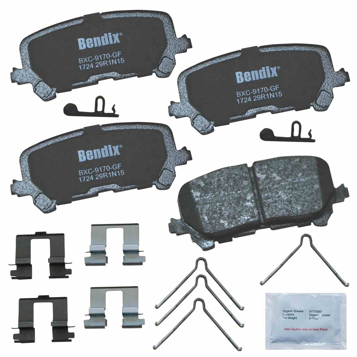 bendix premium copper free disc brake pad set  frsport cfc1724