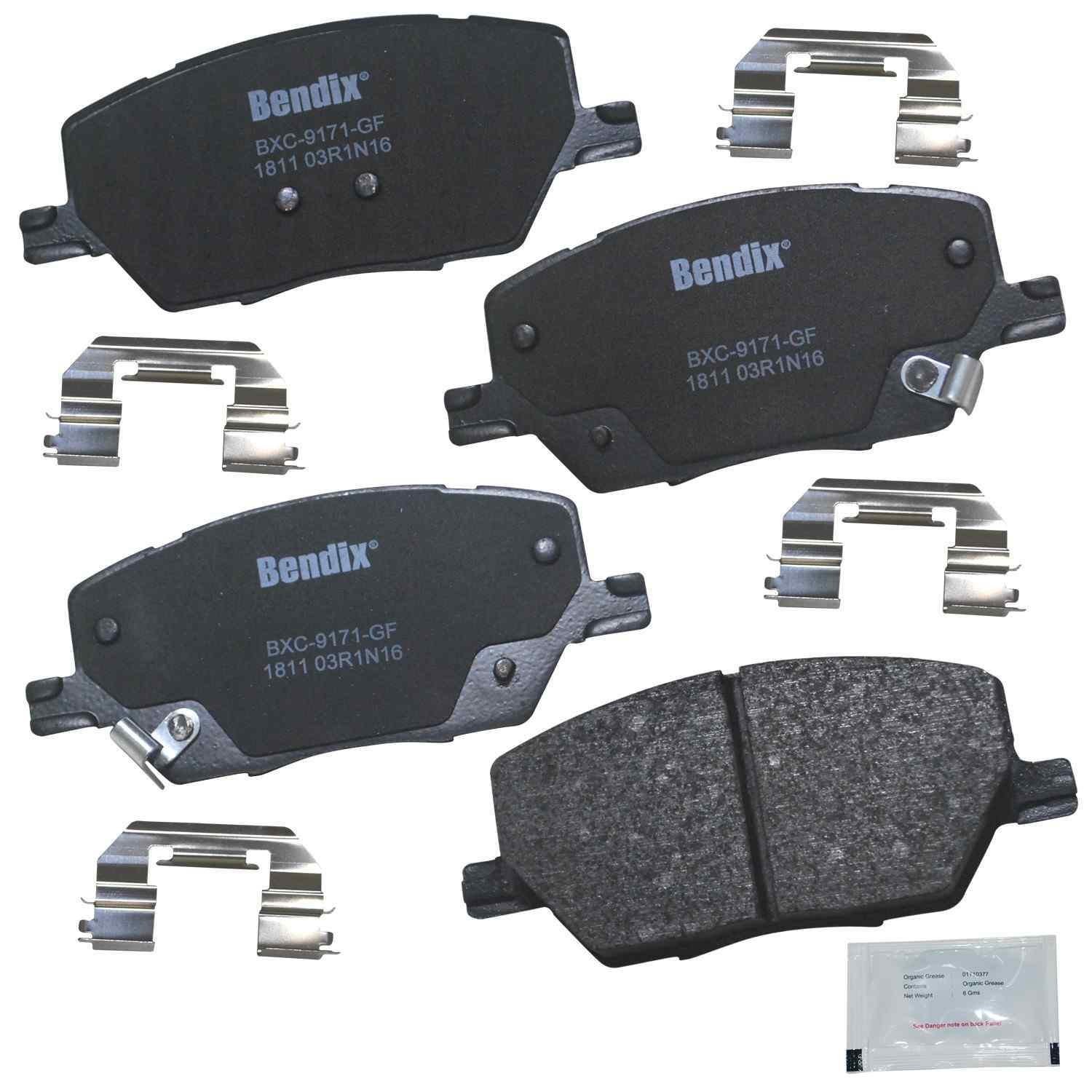 bendix premium copper free disc brake pad set  frsport cfc1811