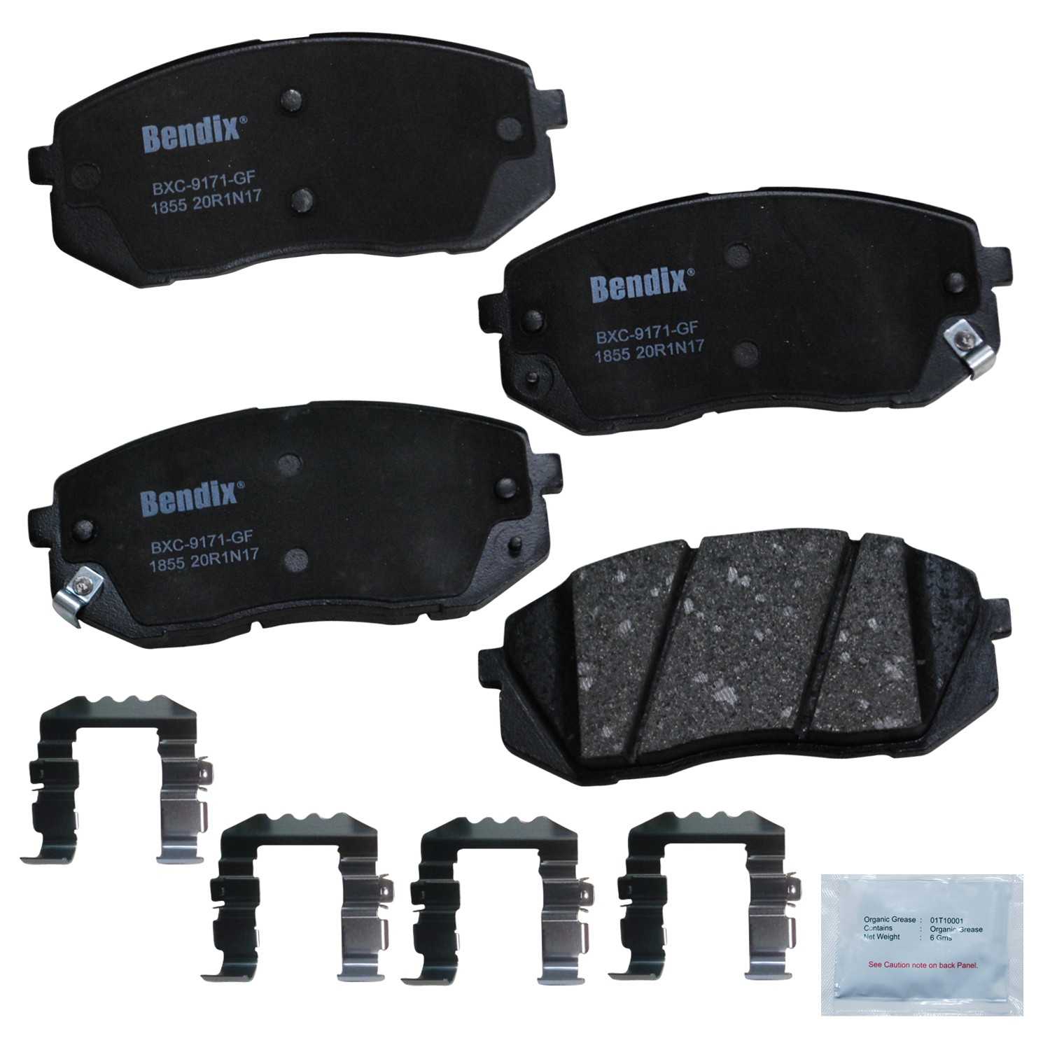 bendix premium copper free disc brake pad set  frsport cfc1855