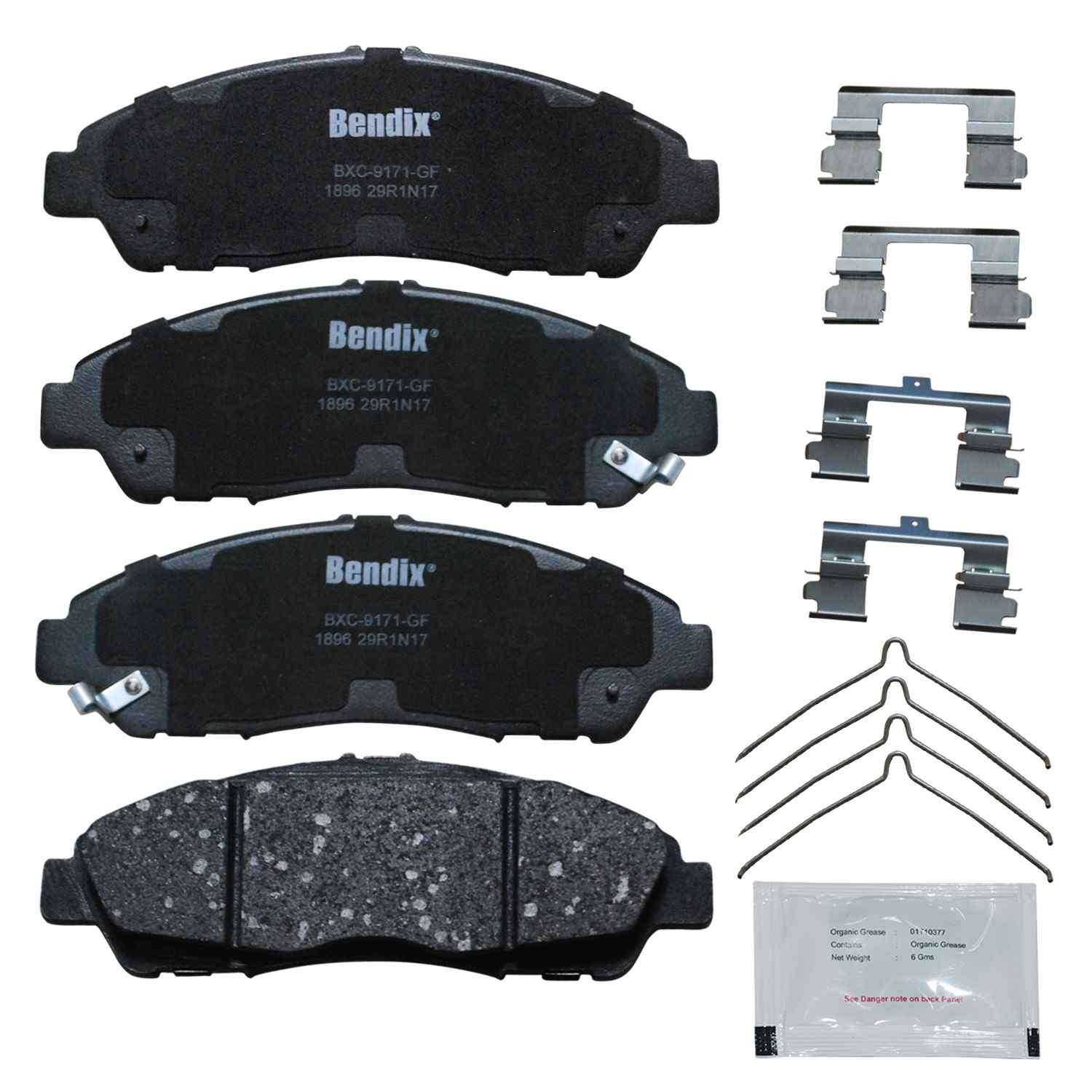 bendix premium copper free disc brake pad set  frsport cfc1896