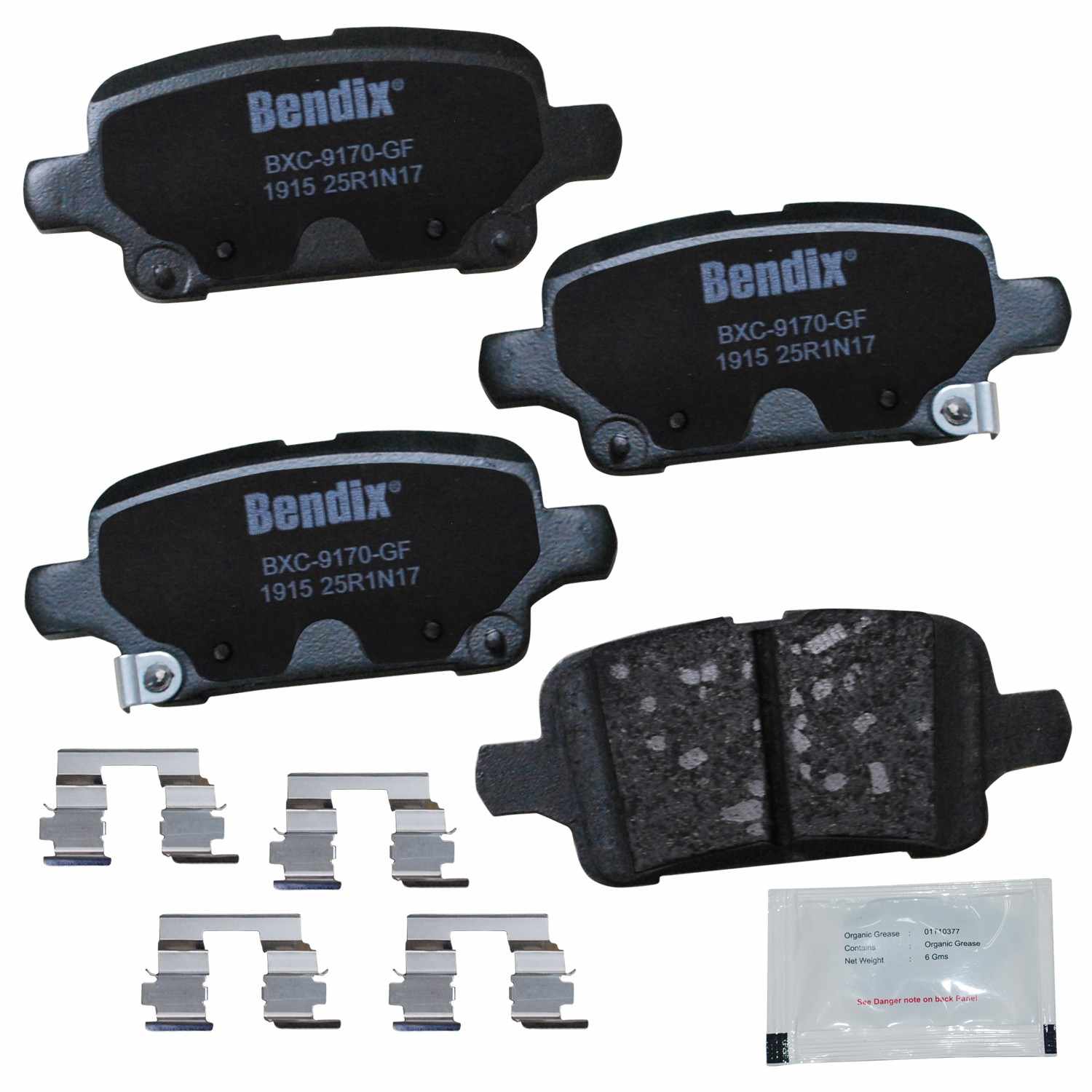 BENDIX PREMIUM COPPER FREE Disc Brake Pad Set  top view frsport CFC1915