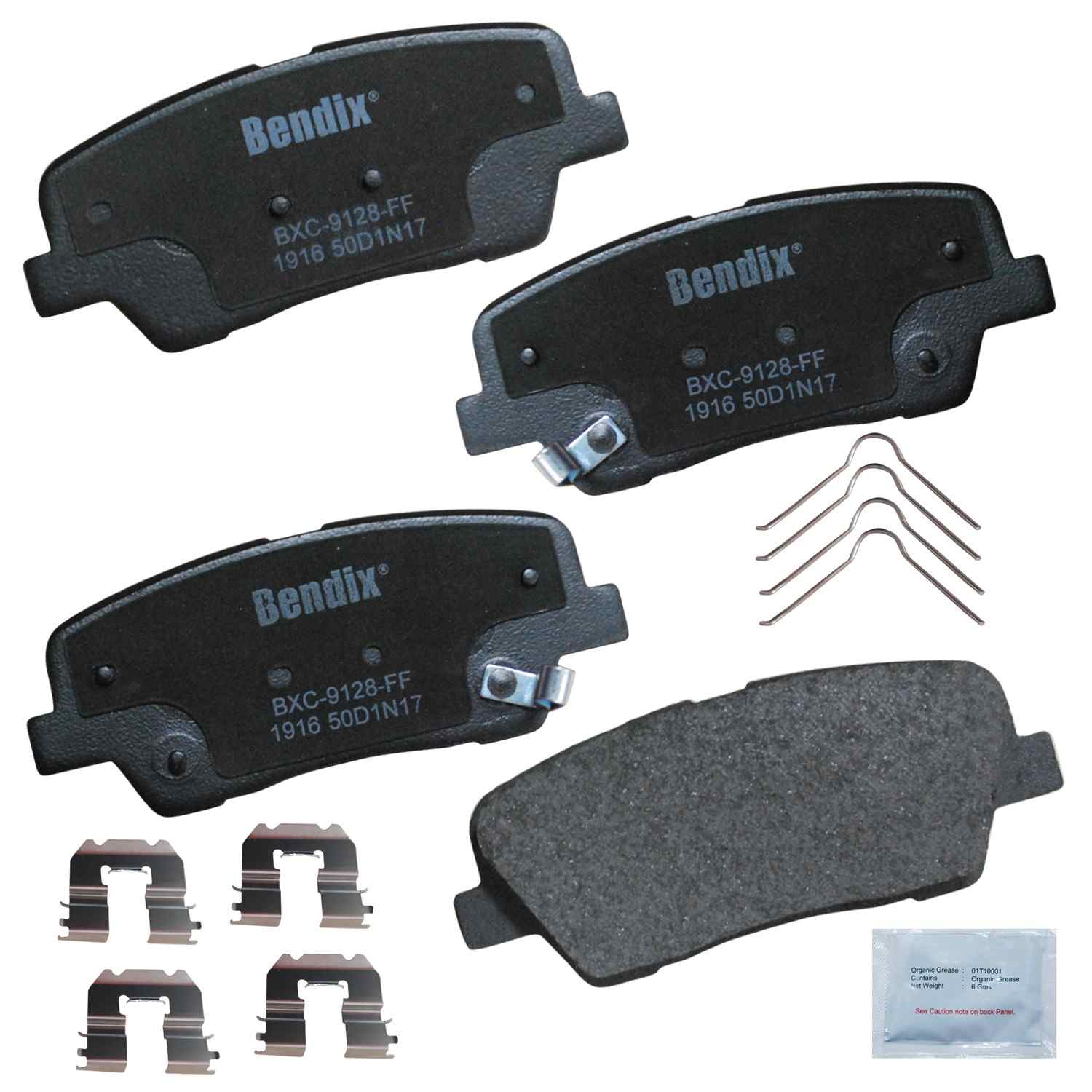 BENDIX PREMIUM COPPER FREE Disc Brake Pad Set  top view frsport CFC1916