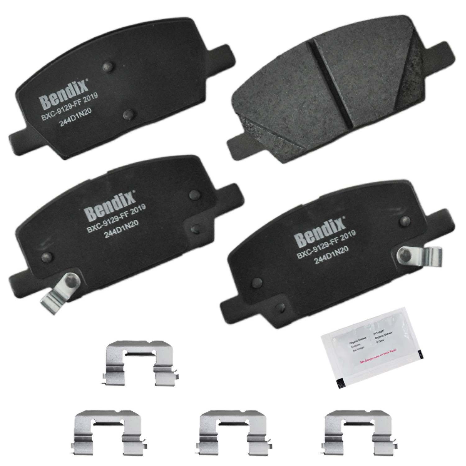 BENDIX PREMIUM COPPER FREE Disc Brake Pad Set  top view frsport CFC2019