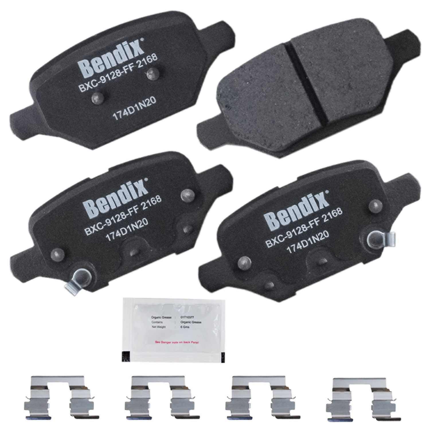 BENDIX PREMIUM COPPER FREE Disc Brake Pad Set  top view frsport CFC2168