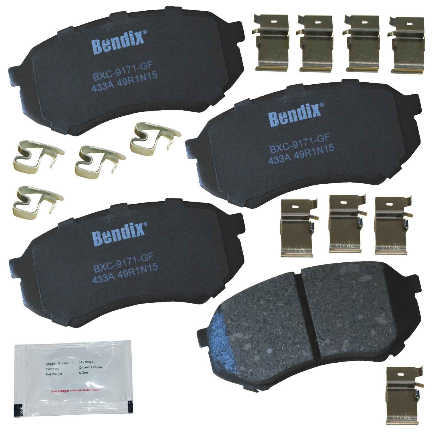 bendix premium copper free disc brake pad set  frsport cfc433a