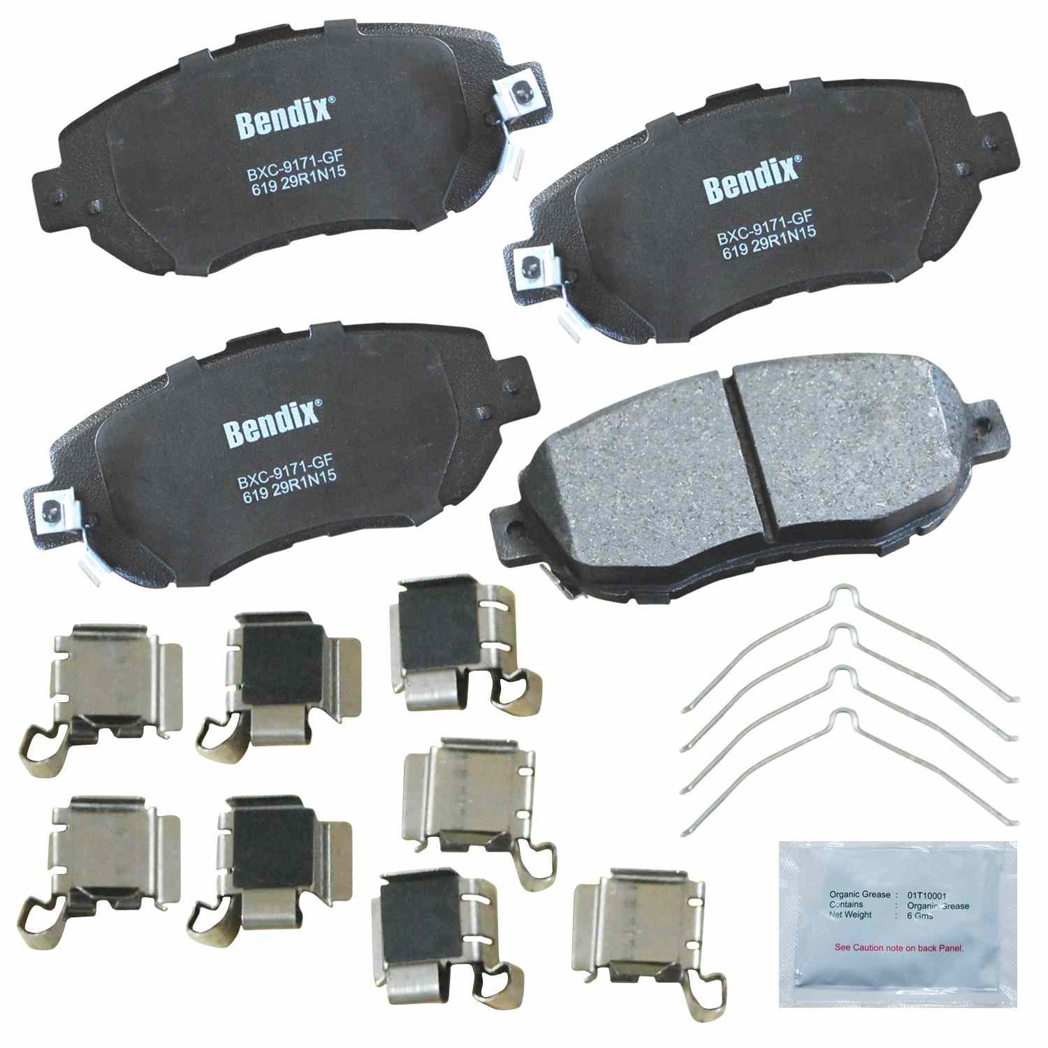 bendix premium copper free disc brake pad set  frsport cfc619