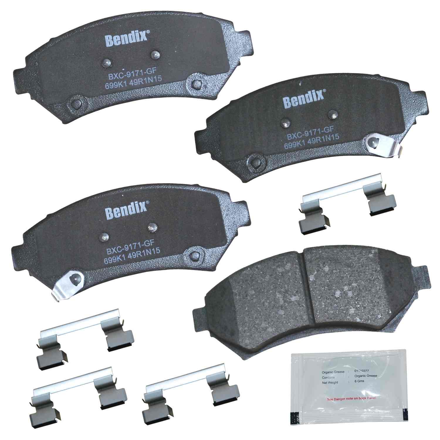 bendix premium copper free disc brake pad set  frsport cfc699k1