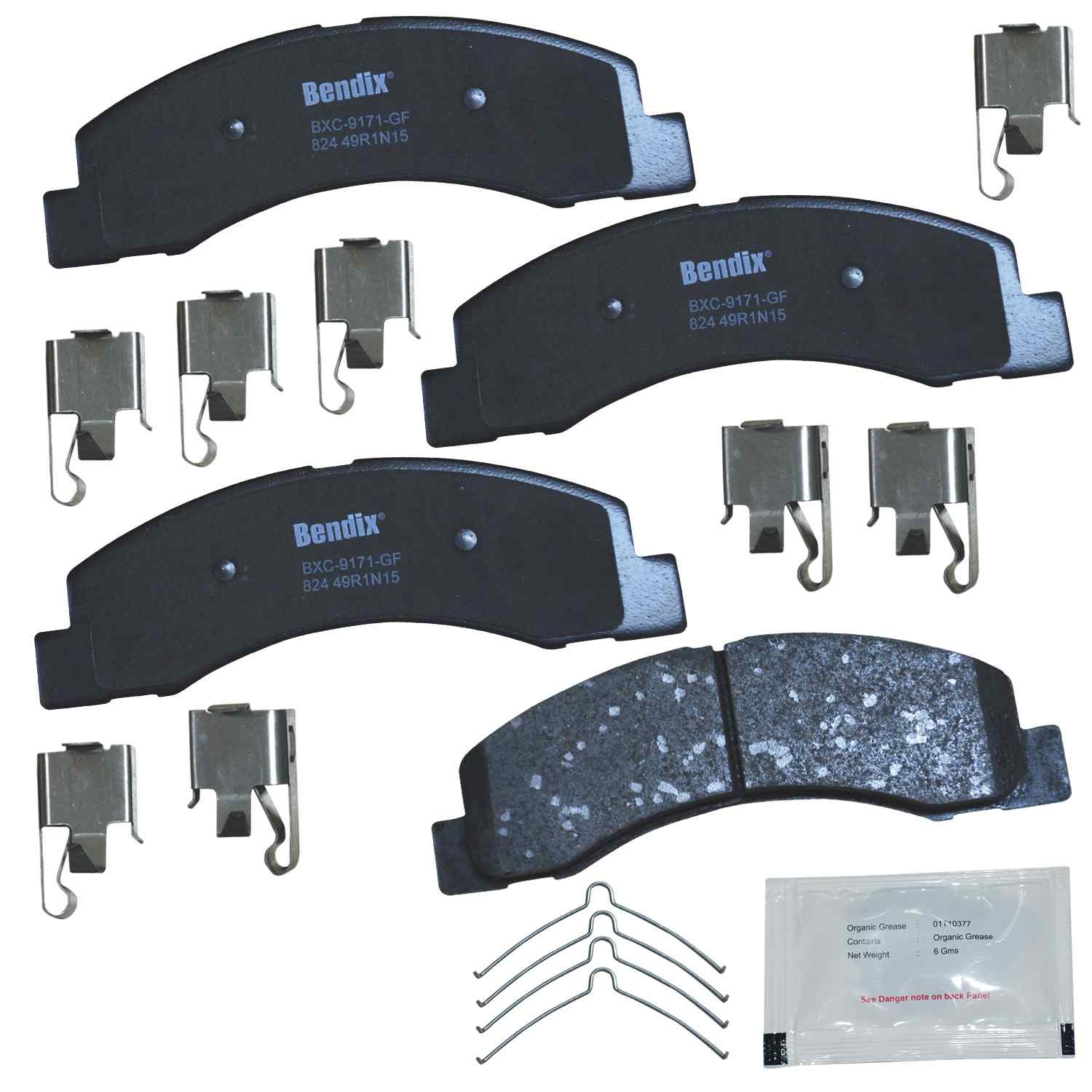 bendix premium copper free disc brake pad set  frsport cfc824