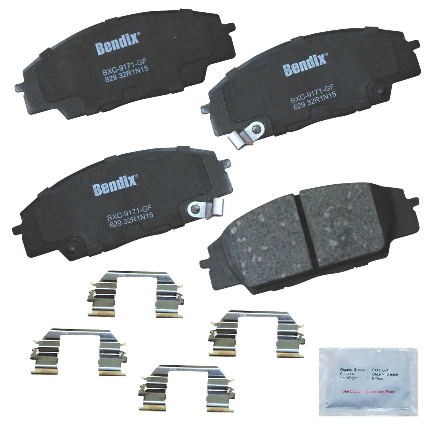 bendix premium copper free disc brake pad set  frsport cfc829