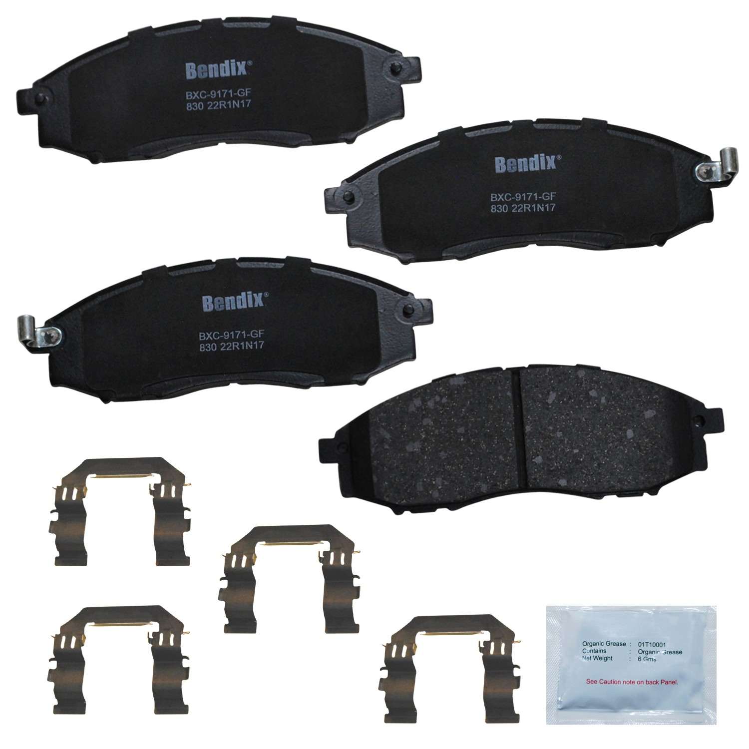 bendix premium copper free disc brake pad set  frsport cfc830