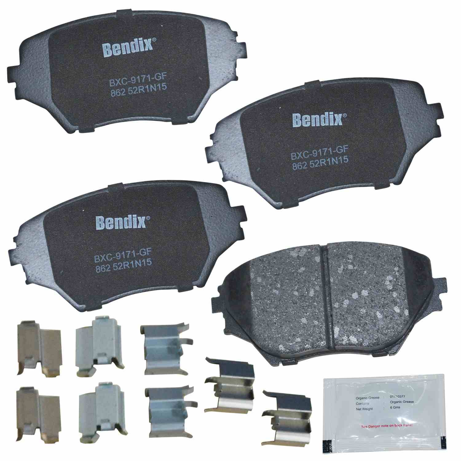 bendix premium copper free disc brake pad set  frsport cfc862