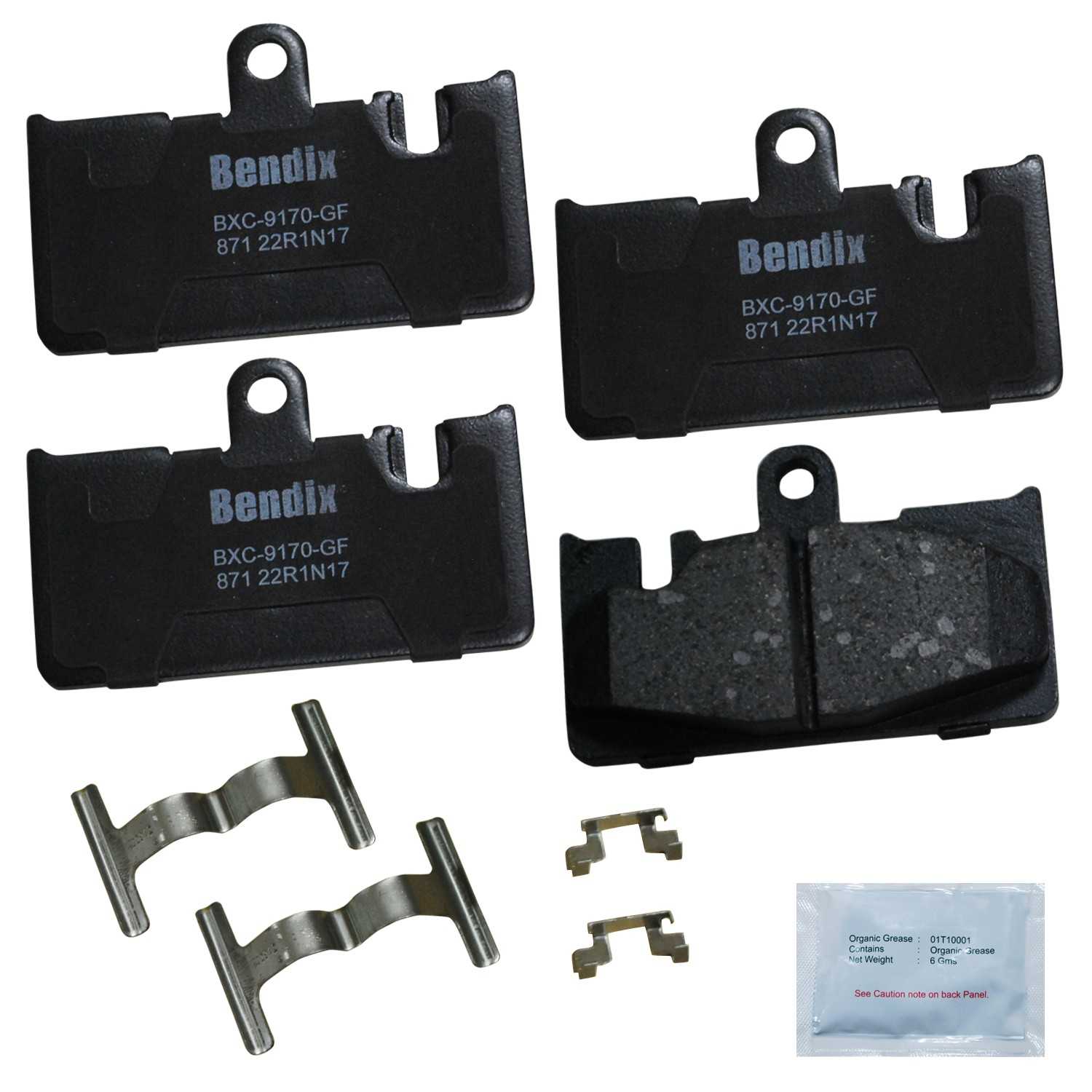 bendix premium copper free disc brake pad set  frsport cfc871