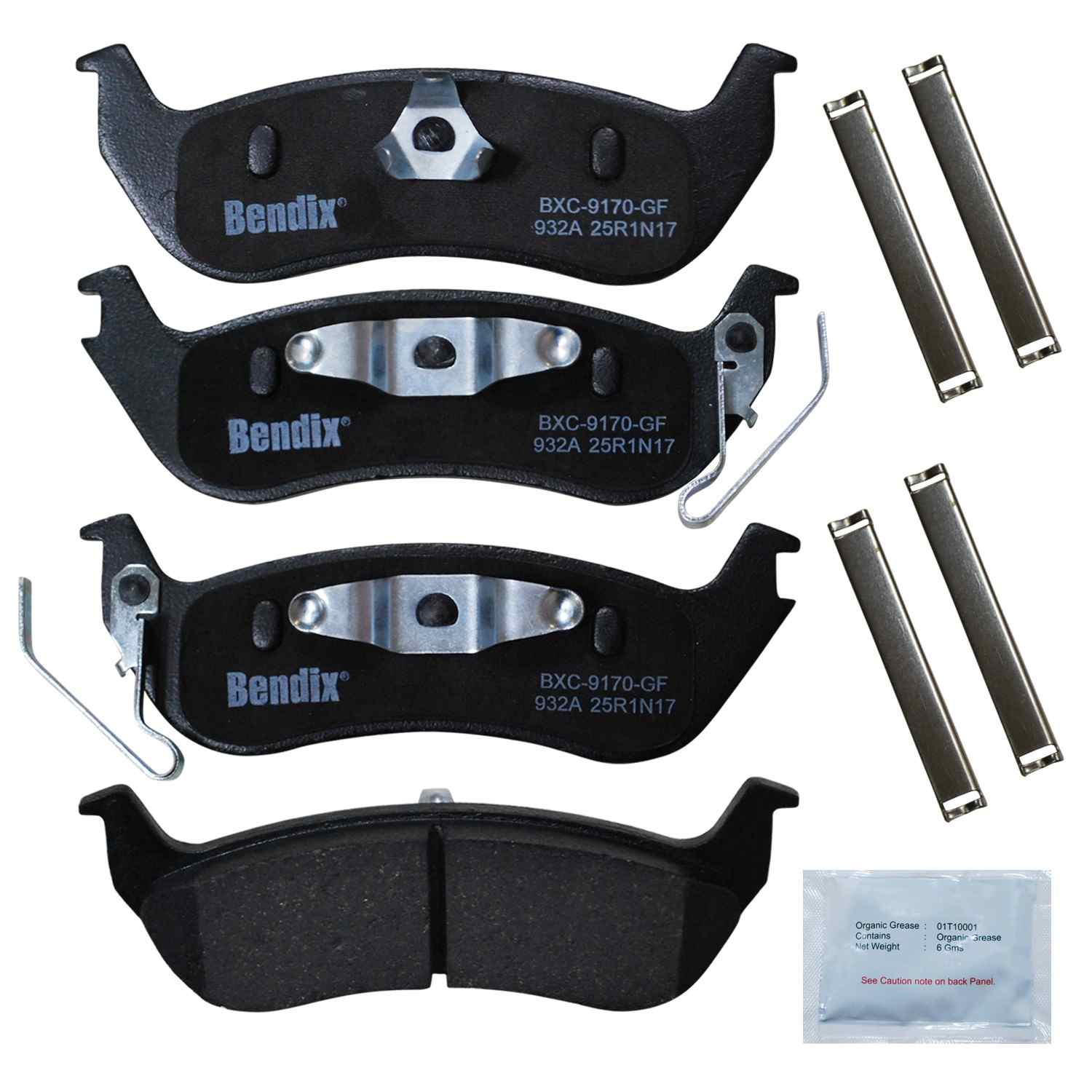 bendix premium copper free disc brake pad set  frsport cfc932a