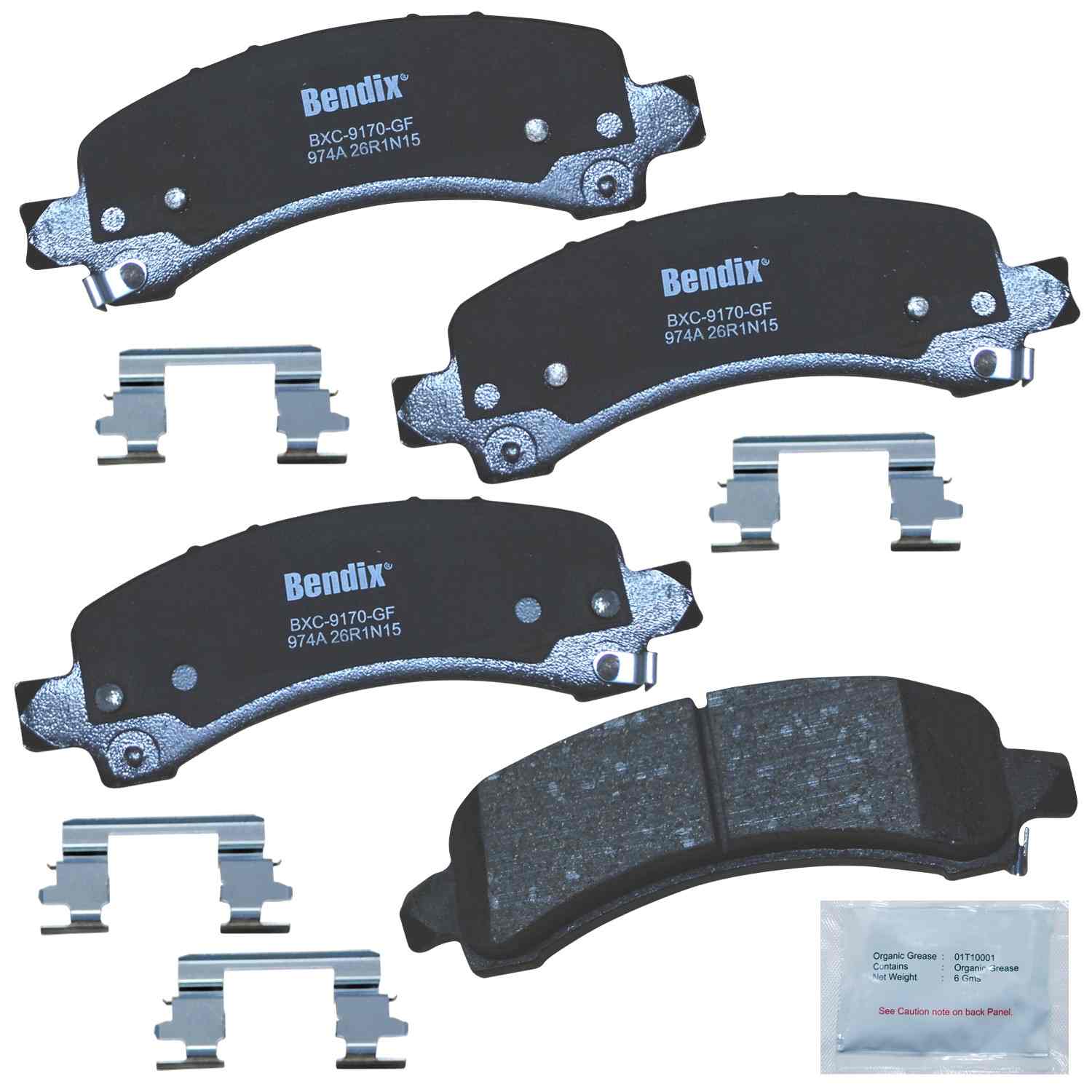 bendix premium copper free disc brake pad set  frsport cfc974a