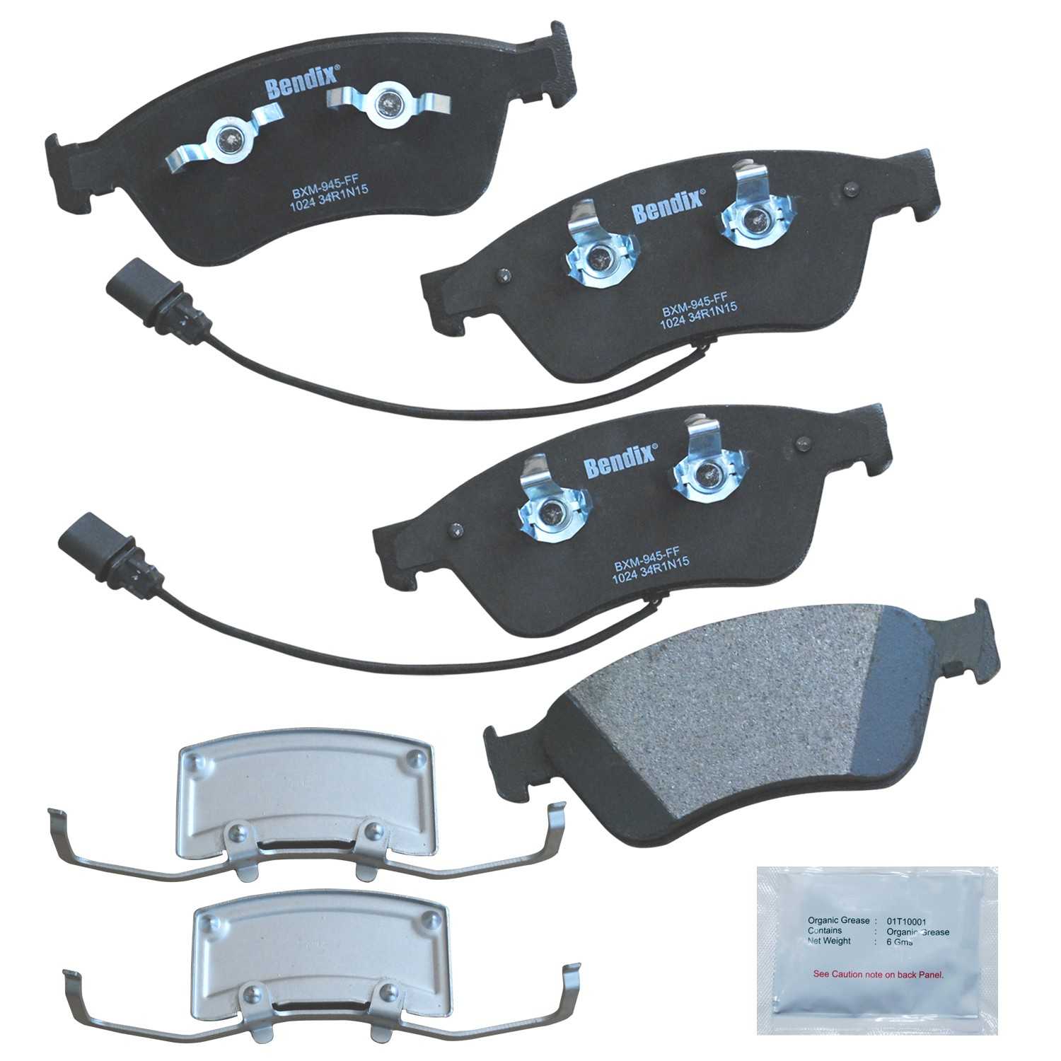 bendix premium copper free disc brake pad set  frsport cfm1024