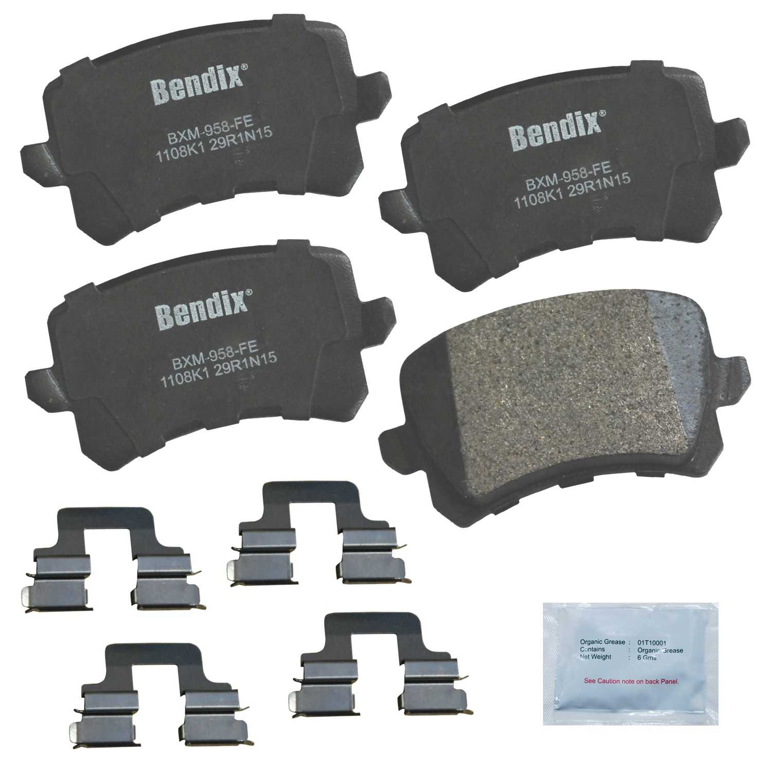 bendix premium copper free disc brake pad set  frsport cfm1108k1