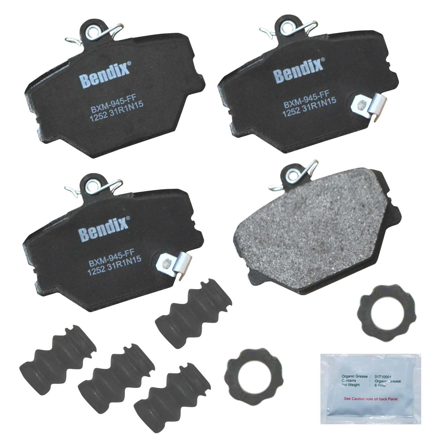 bendix premium copper free disc brake pad set  frsport cfm1252