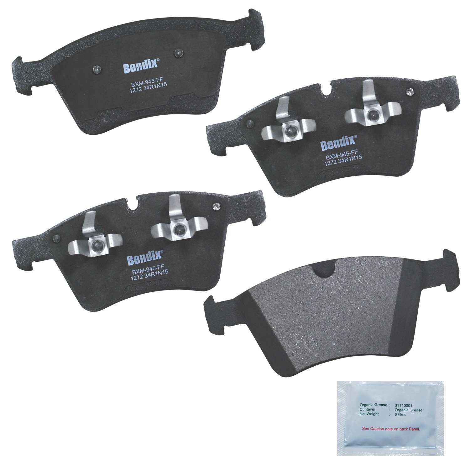 bendix premium copper free disc brake pad set  frsport cfm1272