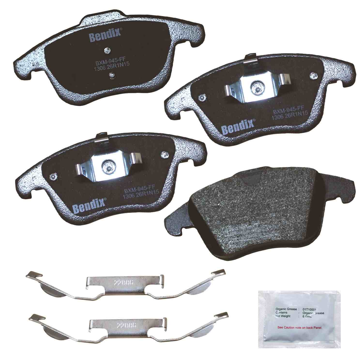 bendix premium copper free disc brake pad set  frsport cfm1306