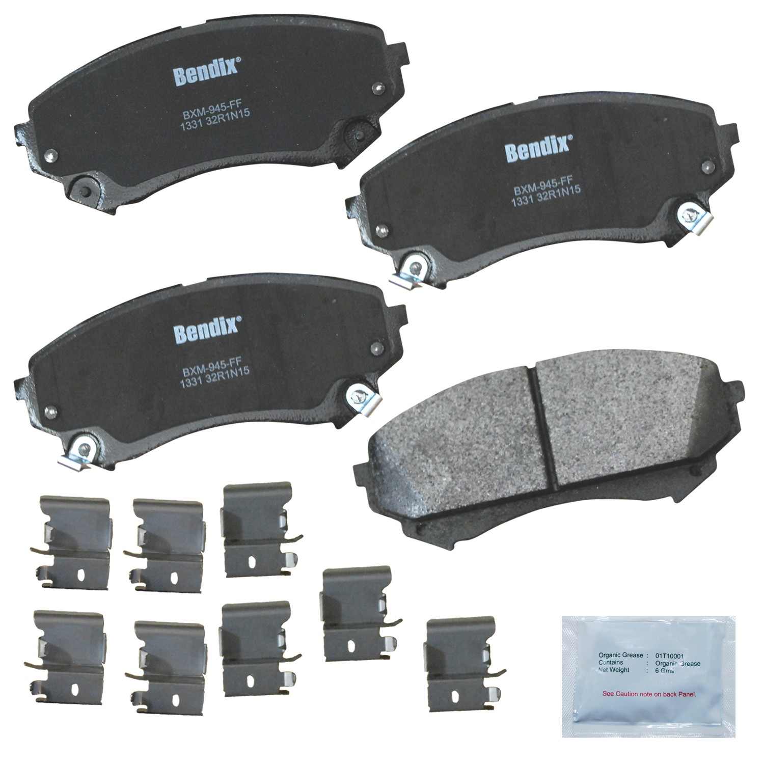 bendix premium copper free disc brake pad set  frsport cfm1331