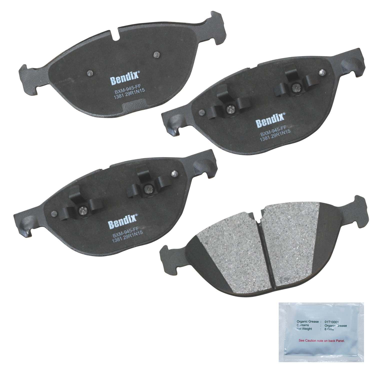 bendix premium copper free disc brake pad set  frsport cfm1381