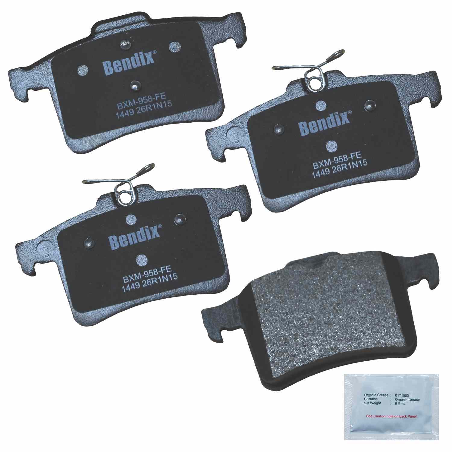 bendix premium copper free disc brake pad set  frsport cfm1449