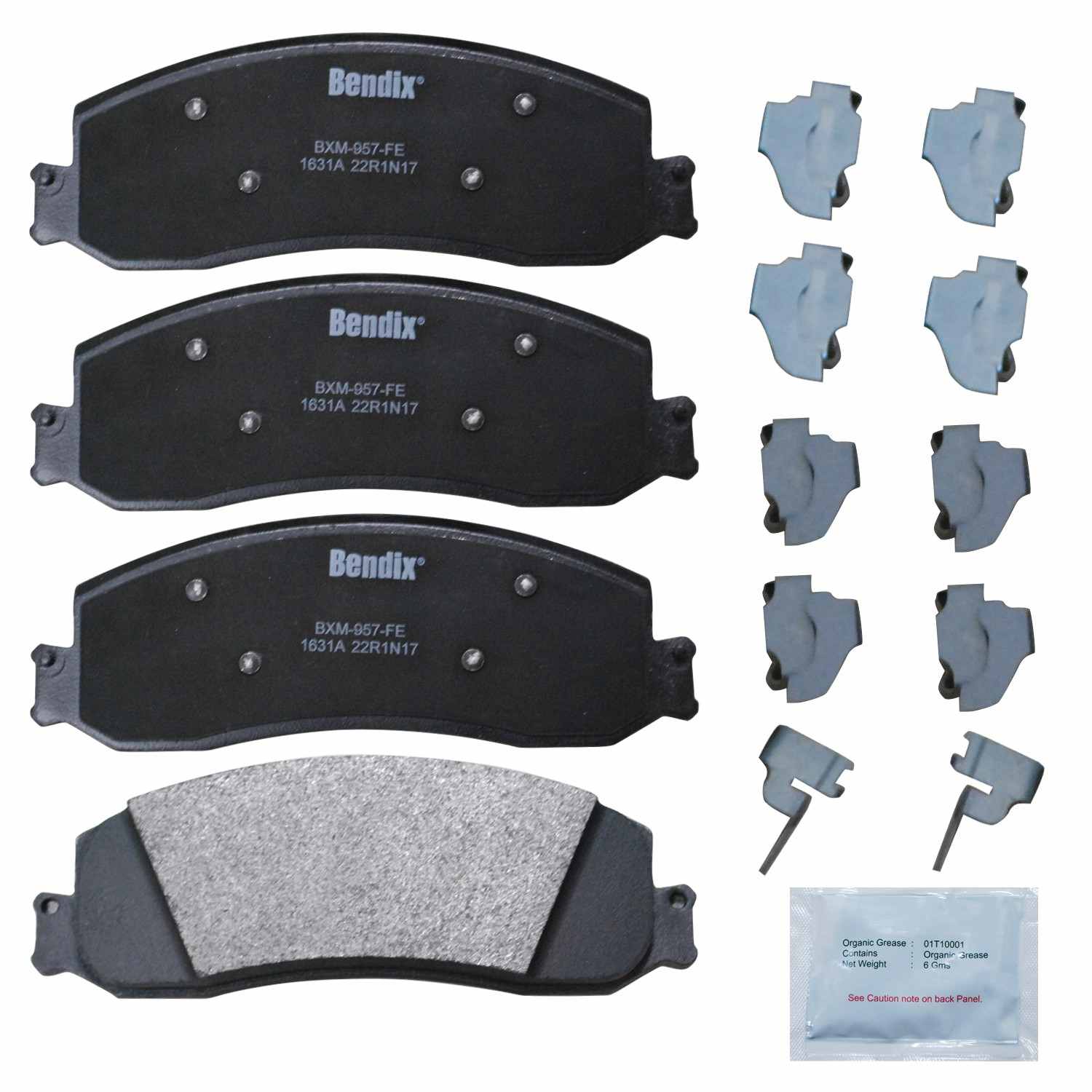 bendix premium copper free disc brake pad set  frsport cfm1631a