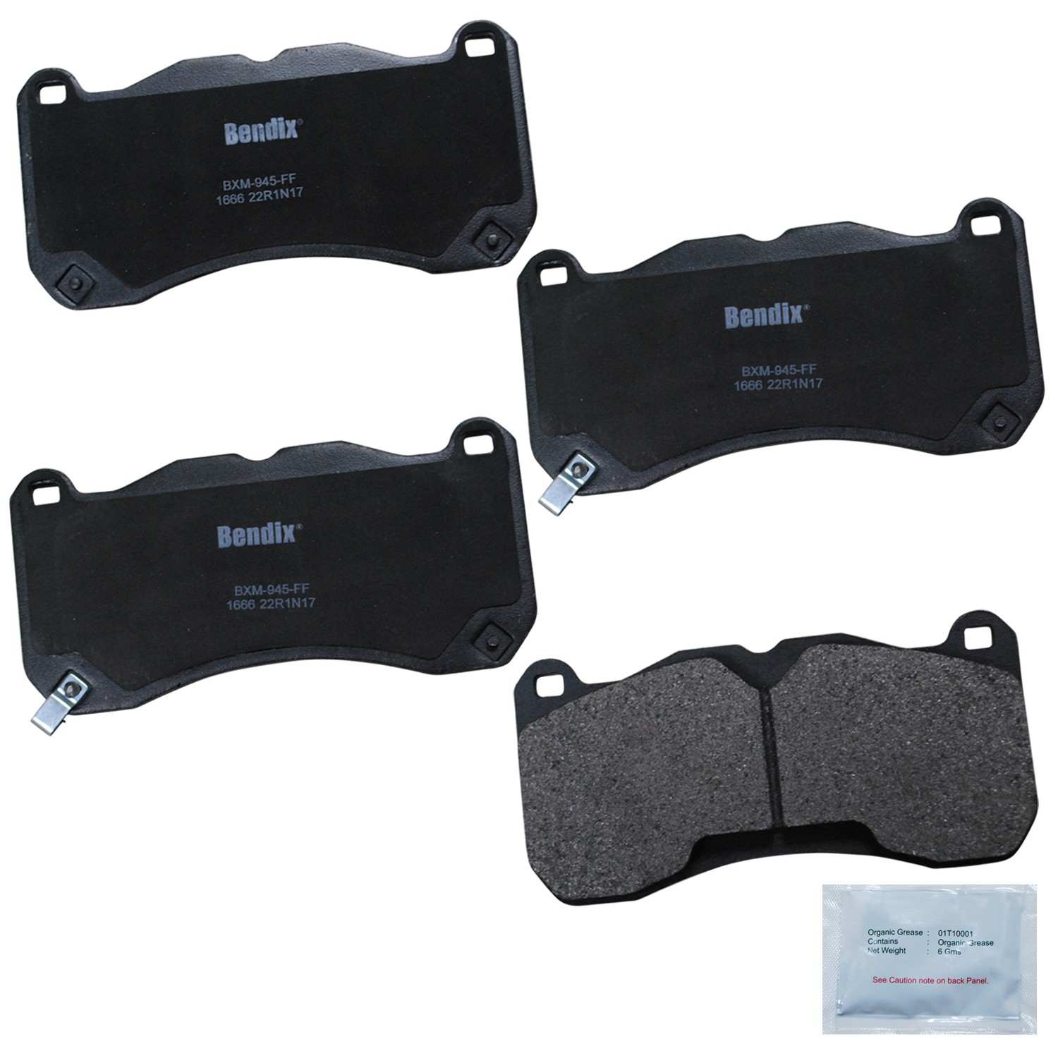 bendix premium copper free disc brake pad set  frsport cfm1666