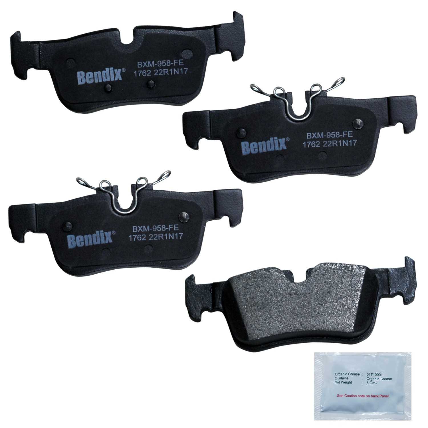 bendix premium copper free disc brake pad set  frsport cfm1762