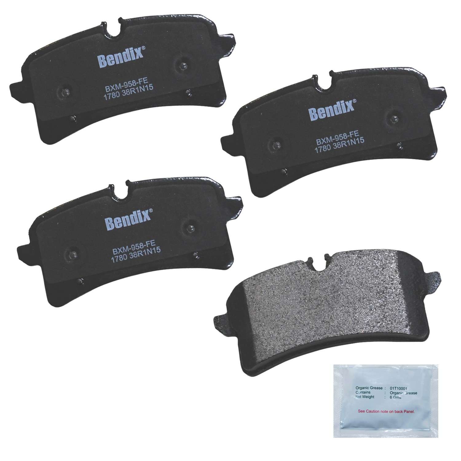 BENDIX PREMIUM COPPER FREE Disc Brake Pad Set  top view frsport CFM1780