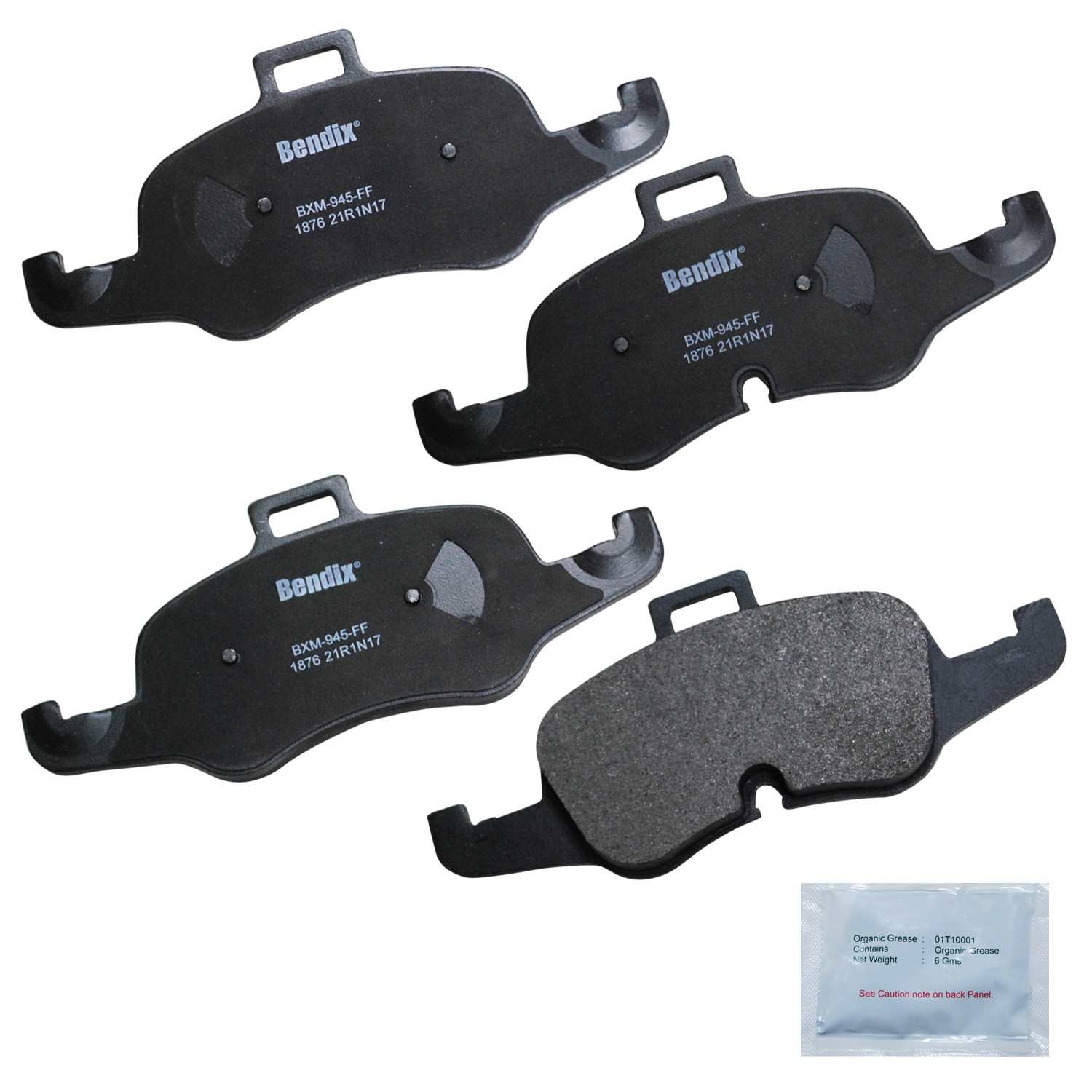 bendix premium copper free disc brake pad set  frsport cfm1876