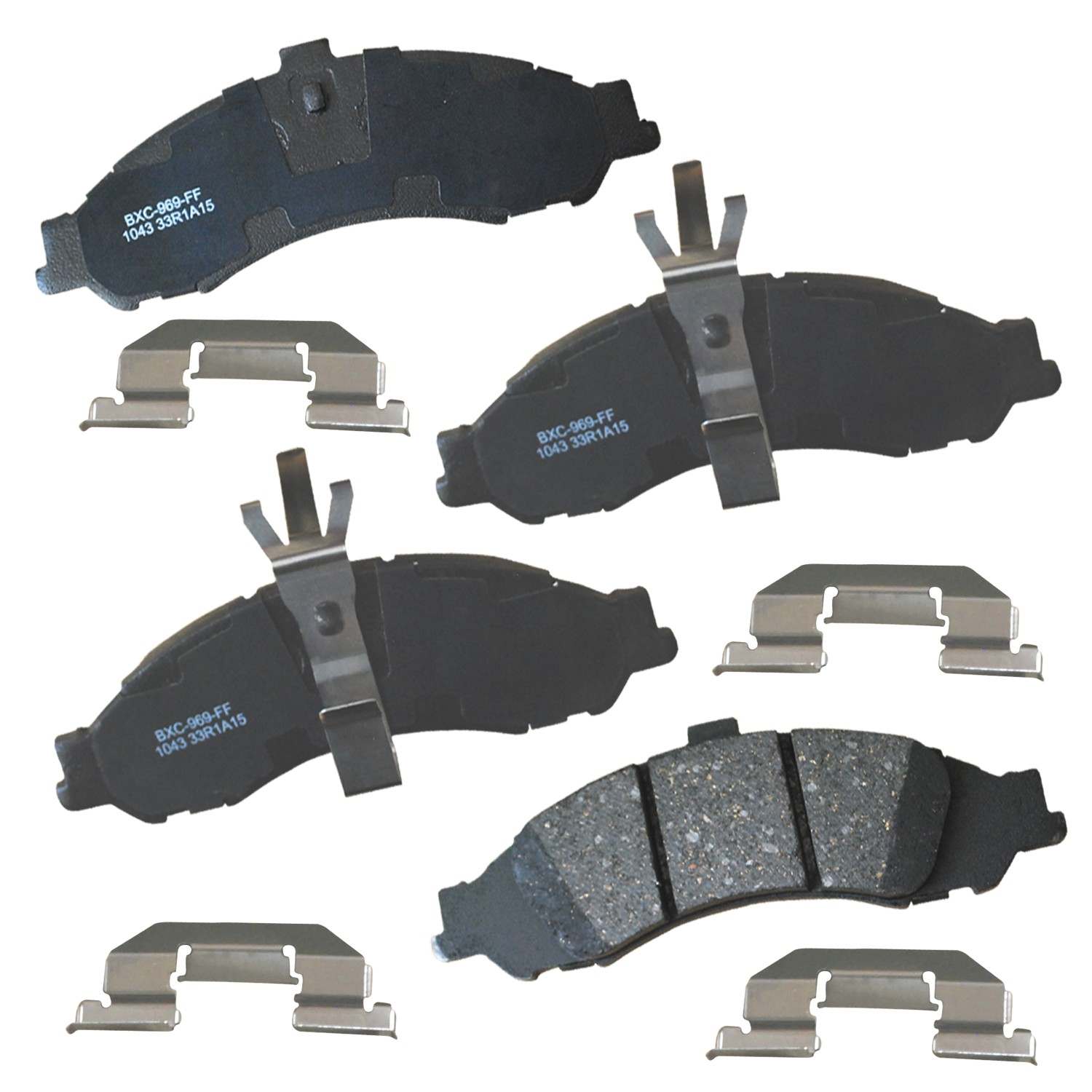 stop by bendix disc brake pad set  frsport sbc1043