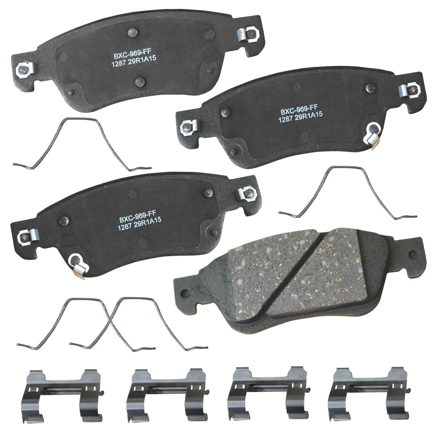 stop by bendix disc brake pad set  frsport sbc1287