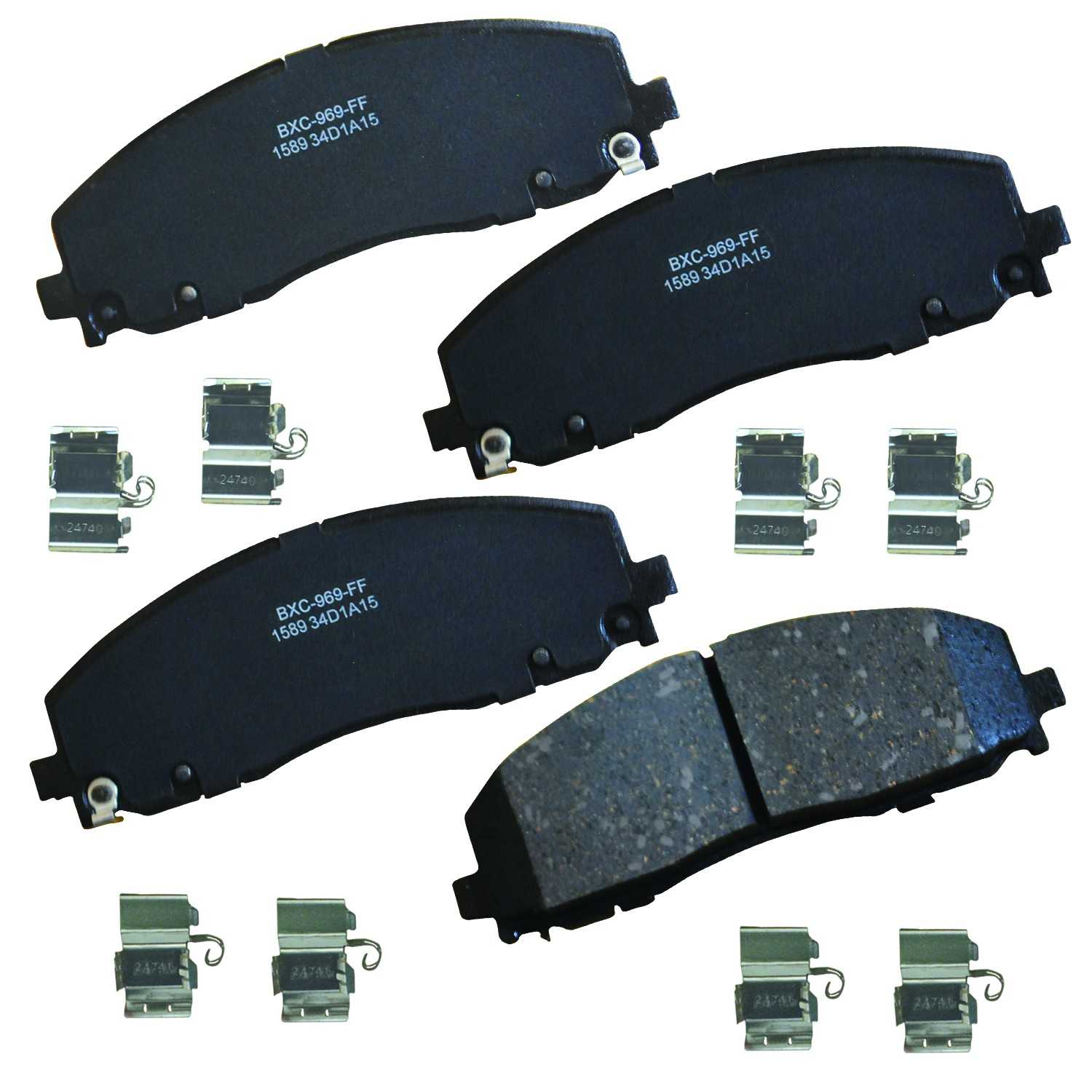 STOP BY BENDIX Disc Brake Pad Set  top view frsport SBC1589