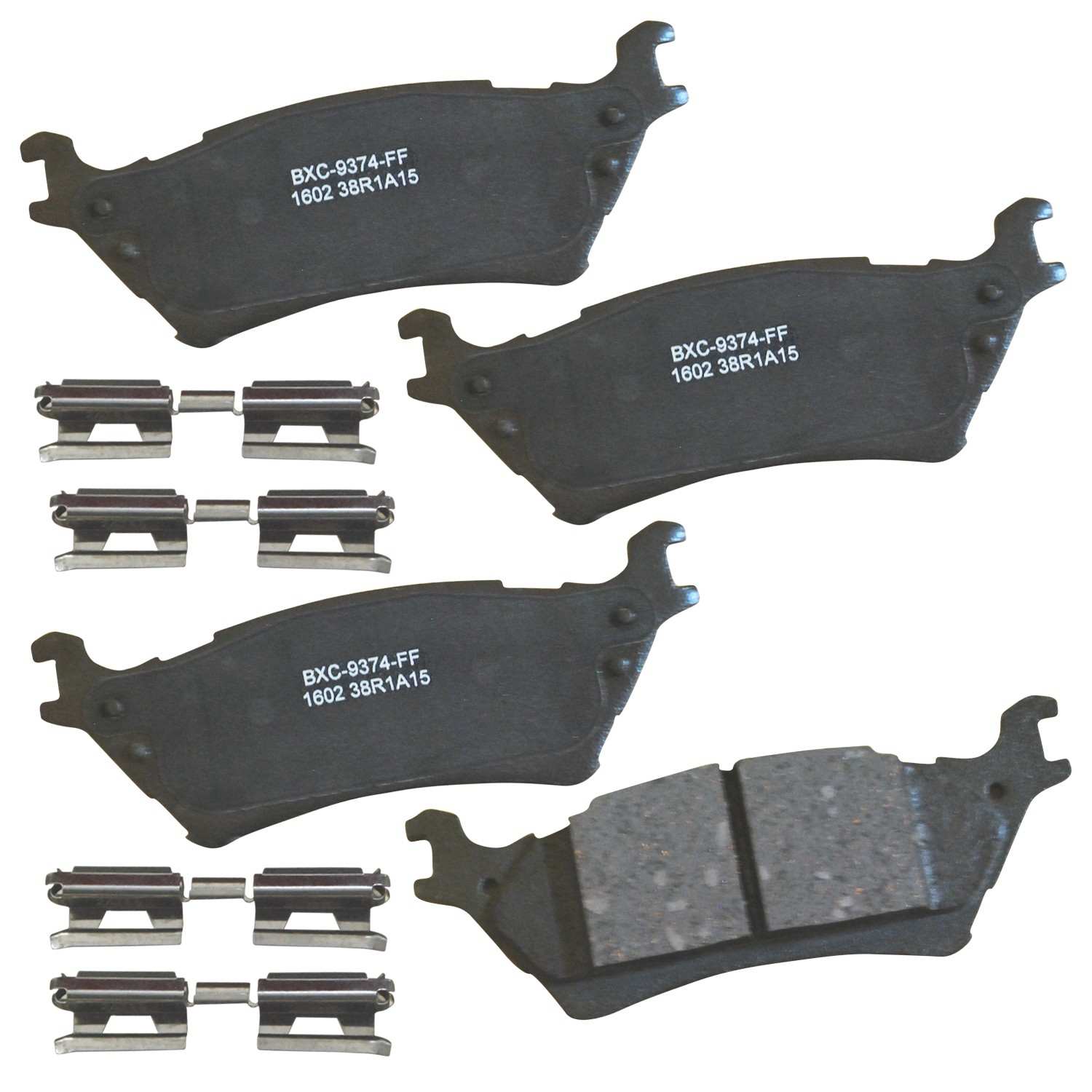 STOP BY BENDIX Disc Brake Pad Set  top view frsport SBC1602