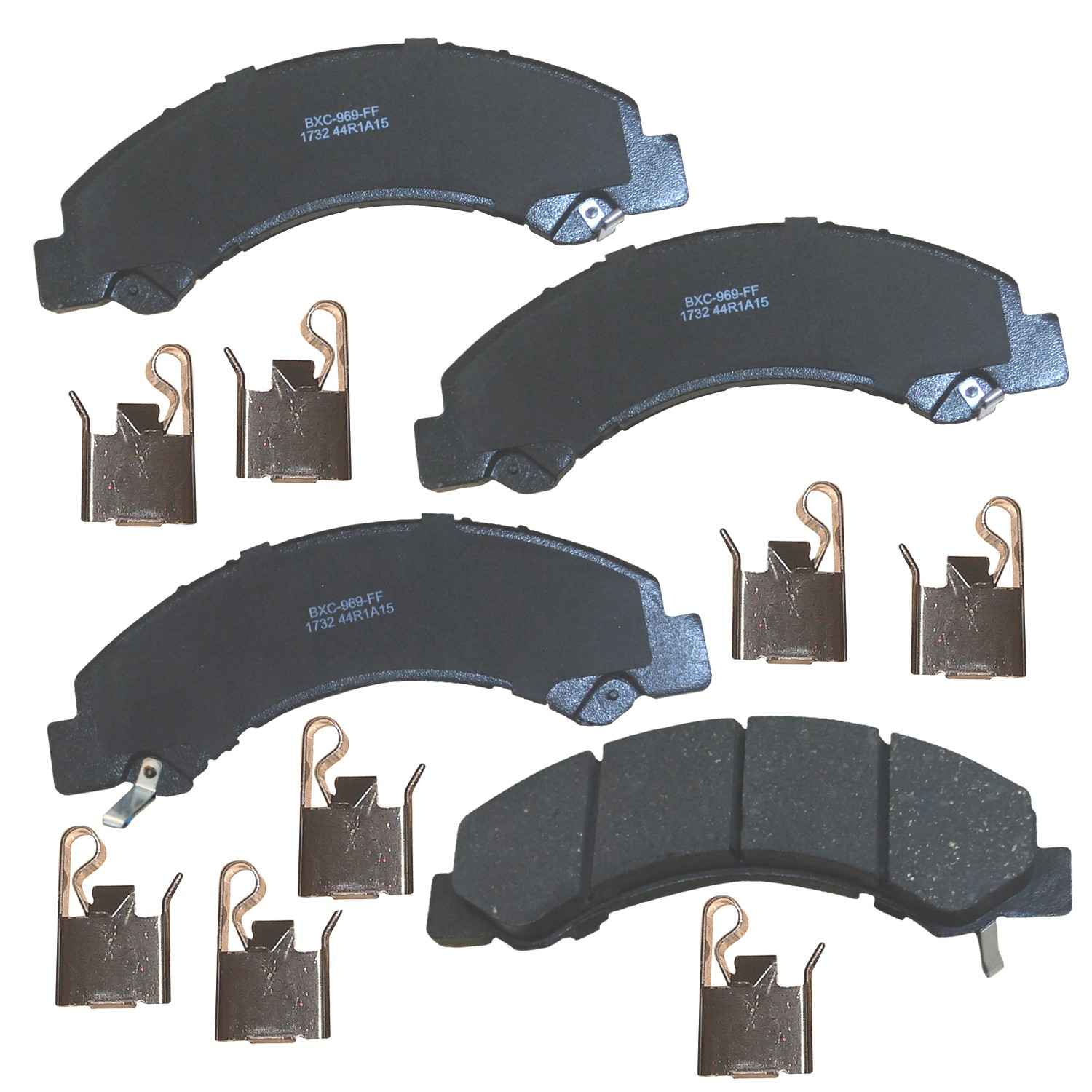 STOP BY BENDIX Disc Brake Pad Set  top view frsport SBC1732