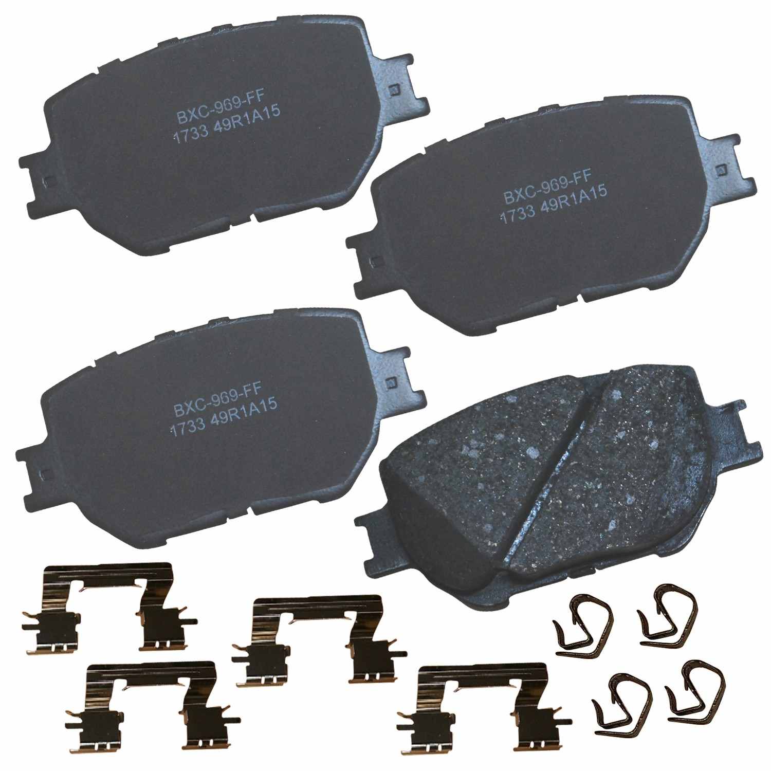 stop by bendix disc brake pad set  frsport sbc1733