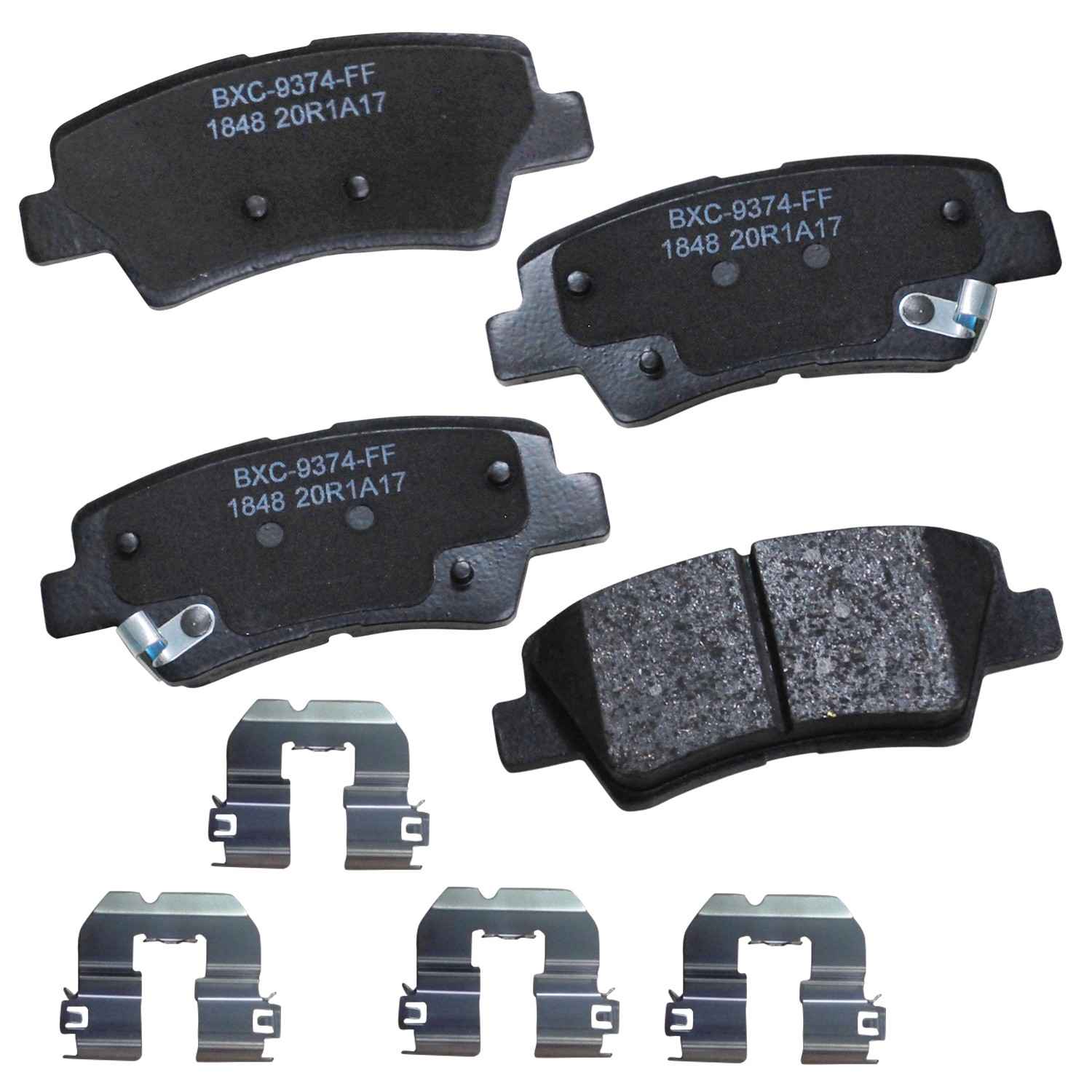 STOP BY BENDIX Disc Brake Pad Set  top view frsport SBC1848