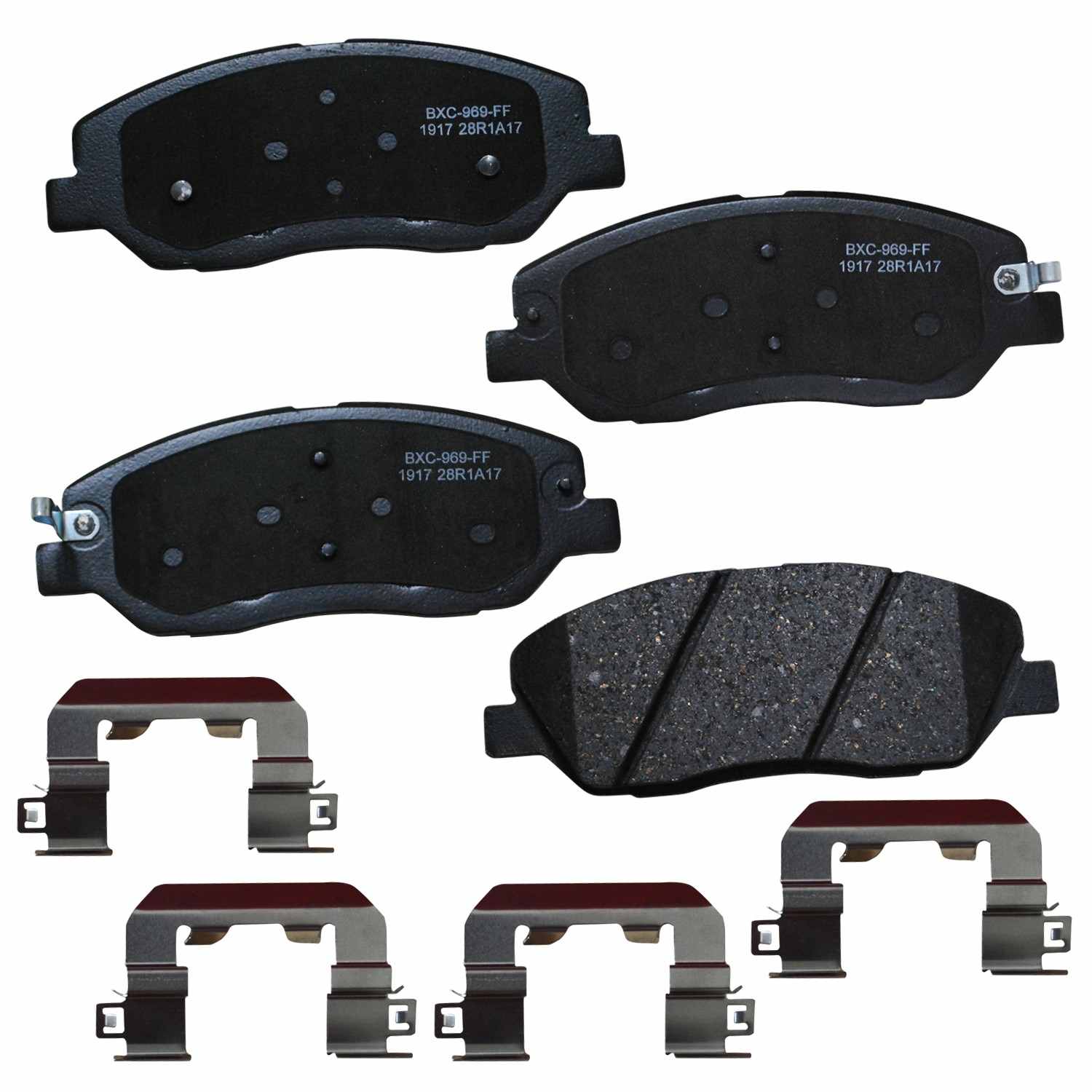 stop by bendix disc brake pad set  frsport sbc1917