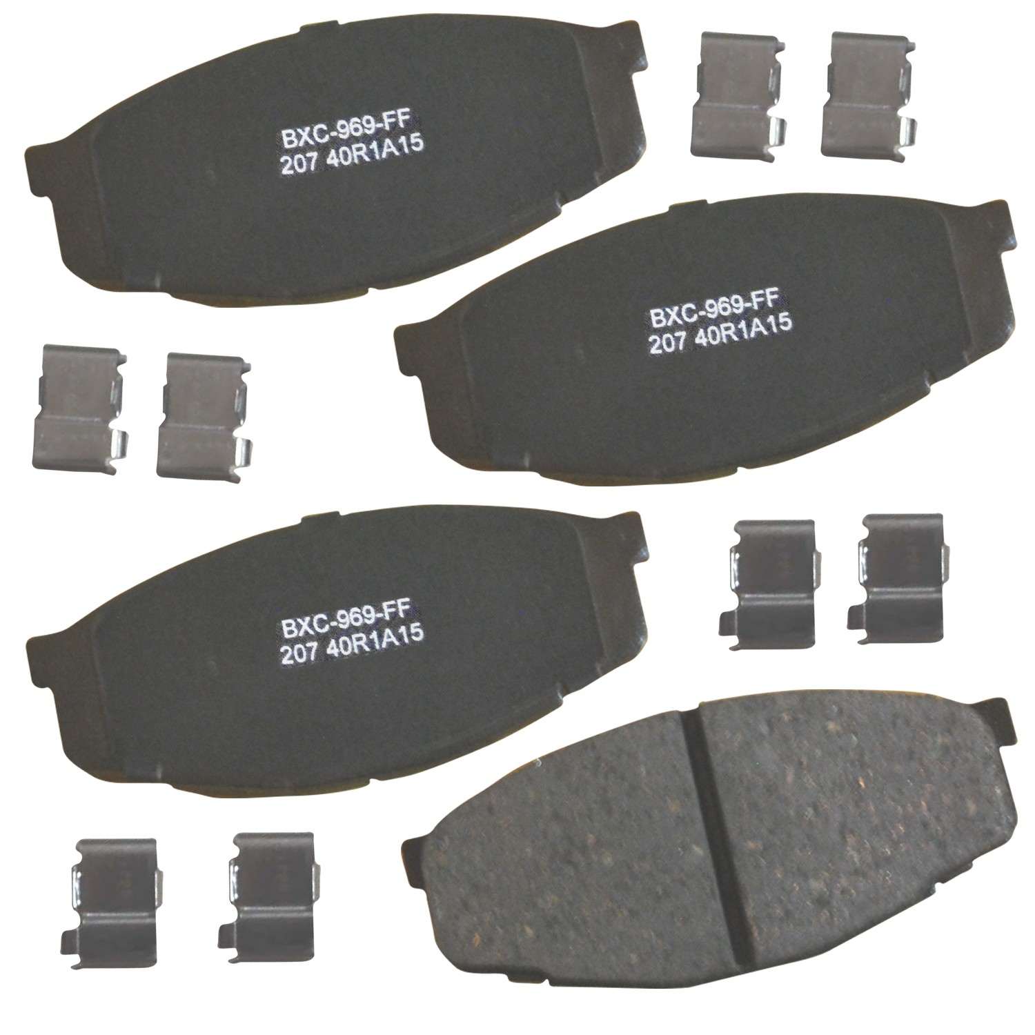 stop by bendix disc brake pad set  frsport sbc207