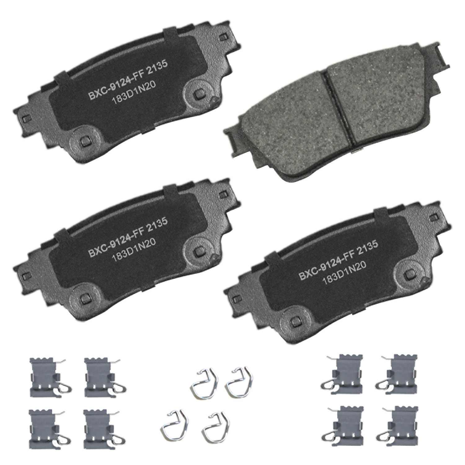 STOP BY BENDIX Disc Brake Pad Set  top view frsport SBC2135