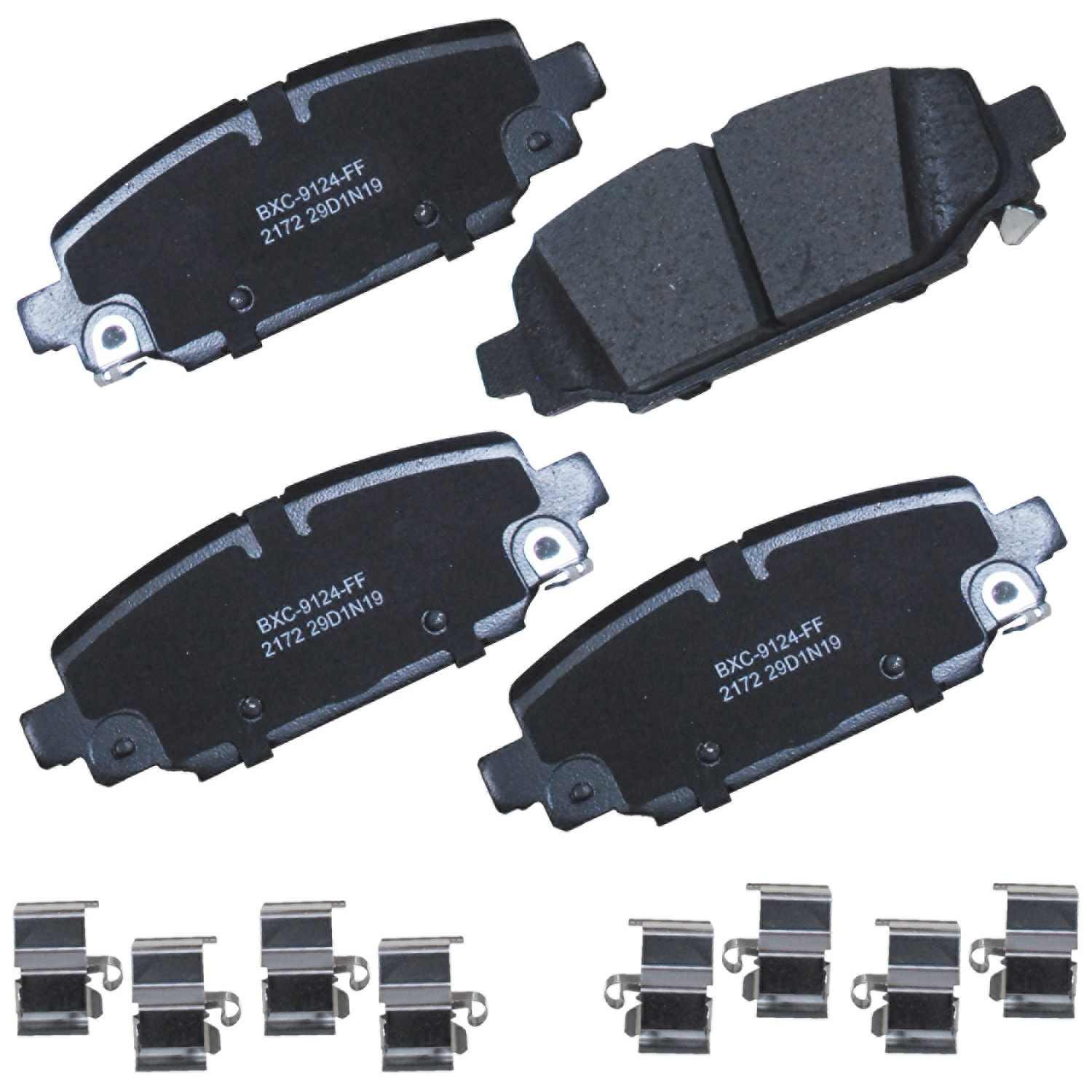 stop by bendix disc brake pad set  frsport sbc2172