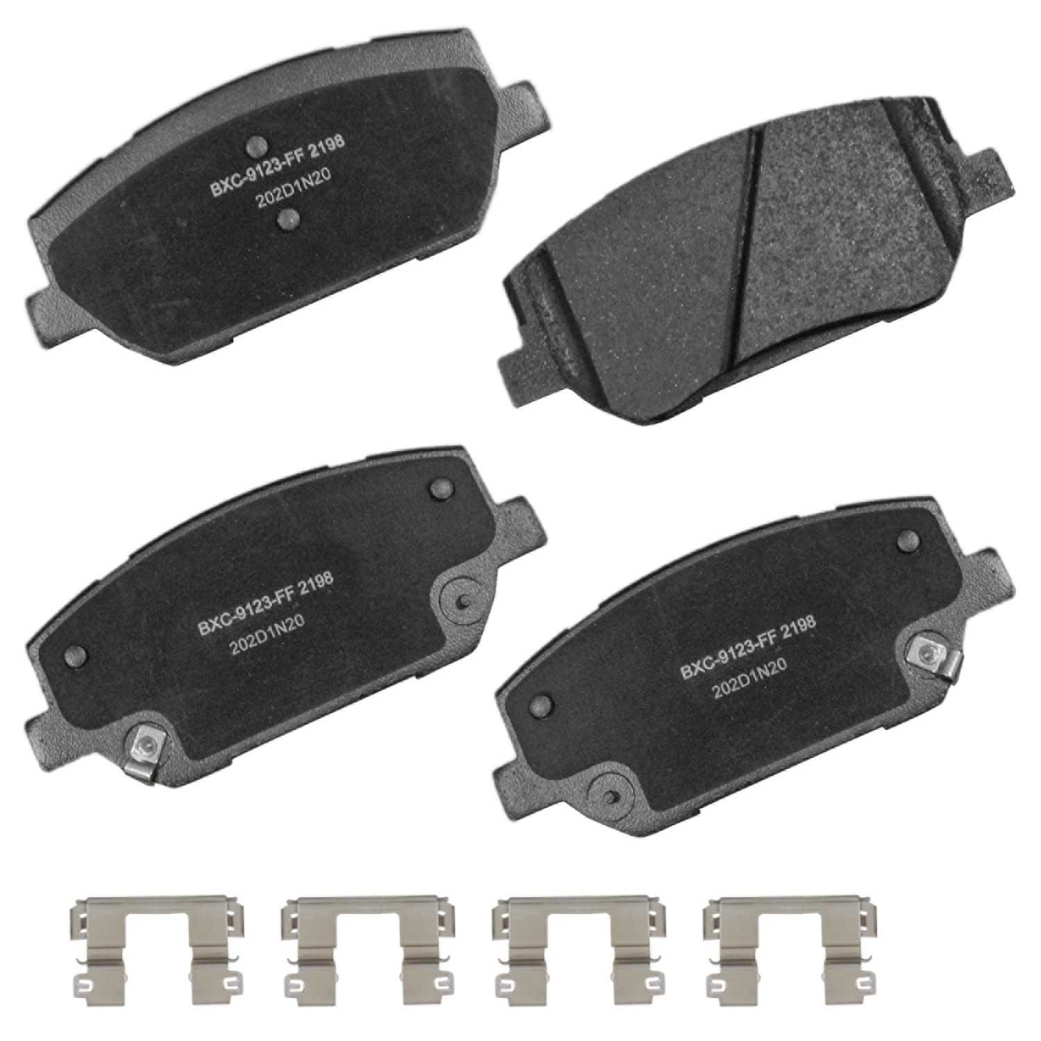 STOP BY BENDIX Disc Brake Pad Set  top view frsport SBC2198