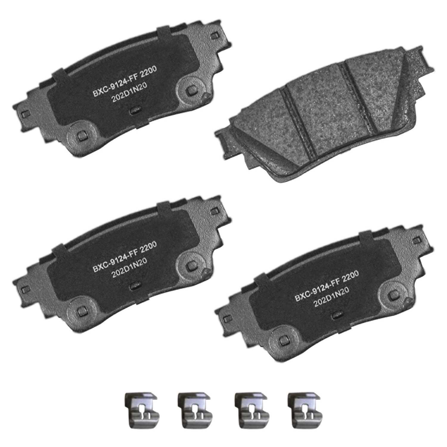 stop by bendix disc brake pad set  frsport sbc2200