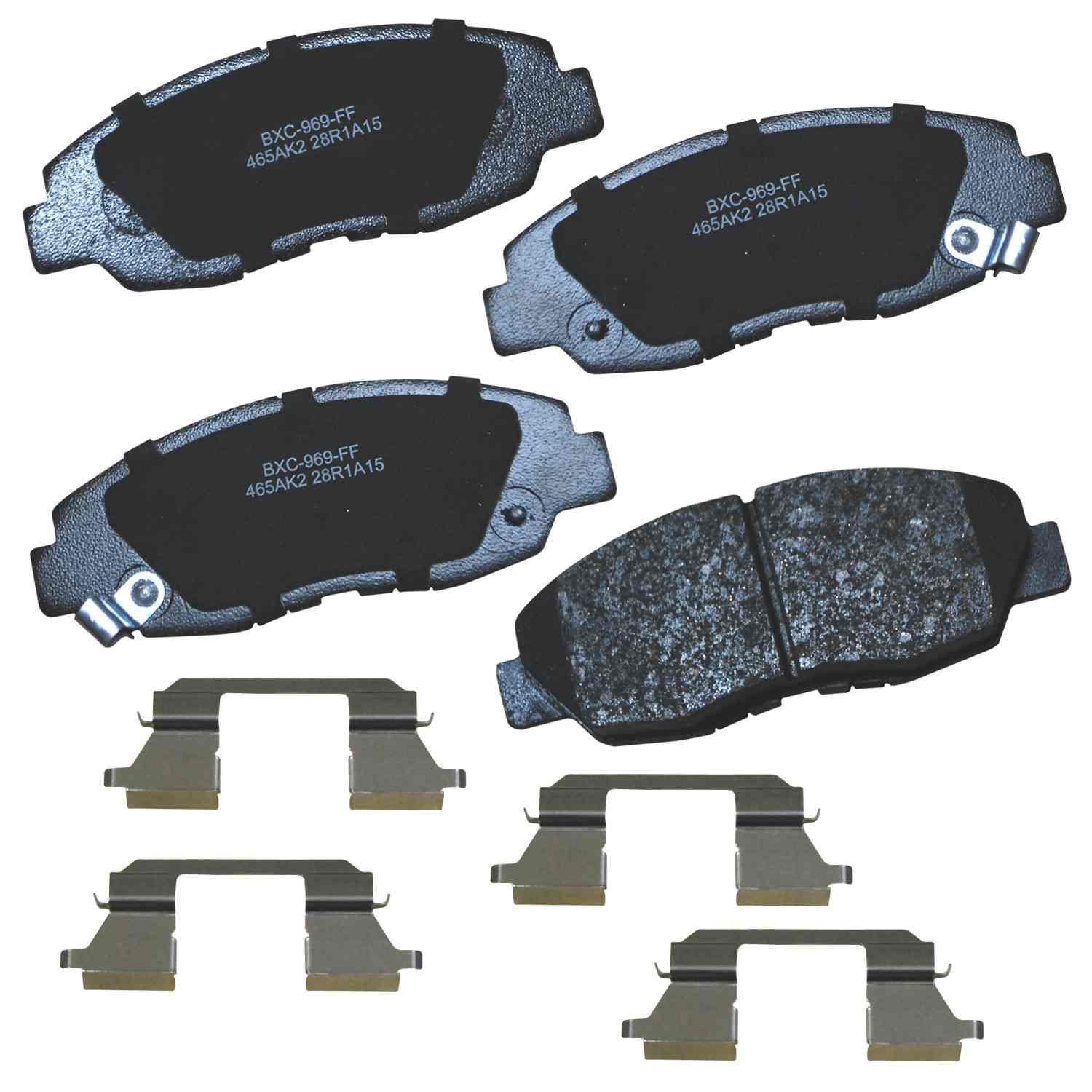 stop by bendix disc brake pad set  frsport sbc465ak2