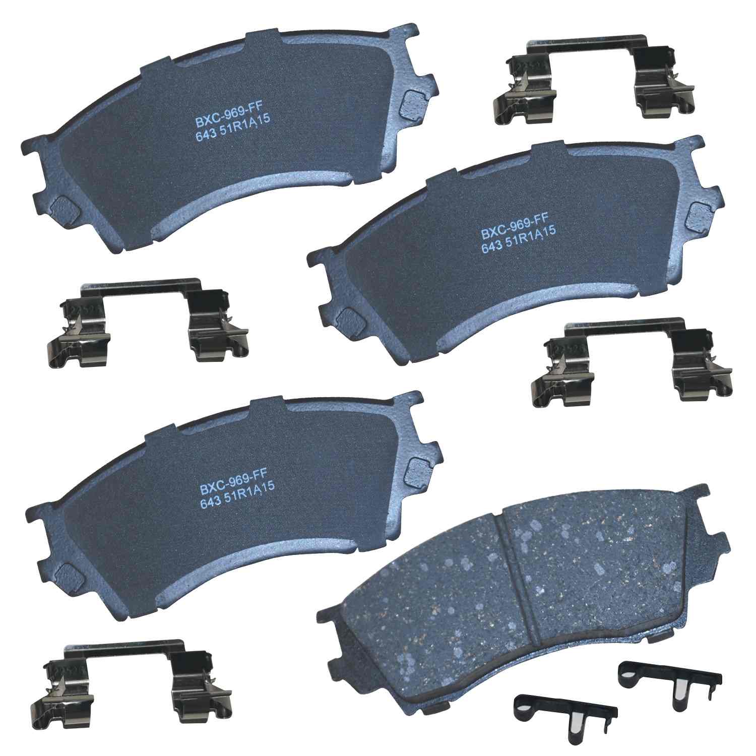 stop by bendix disc brake pad set  frsport sbc643